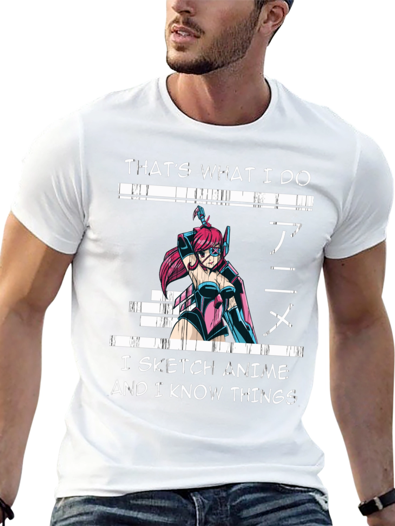 Anime Sketch T-Shirt - Thats What I Do
