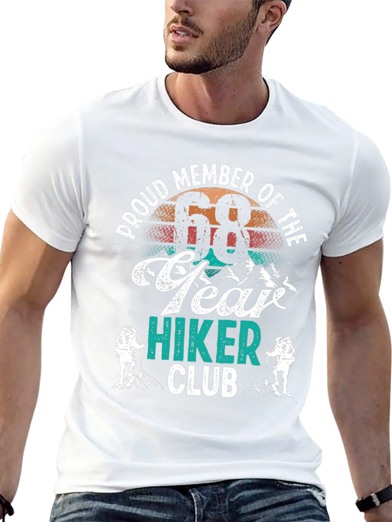 Proud 68 Year Hiker Club T-Shirt