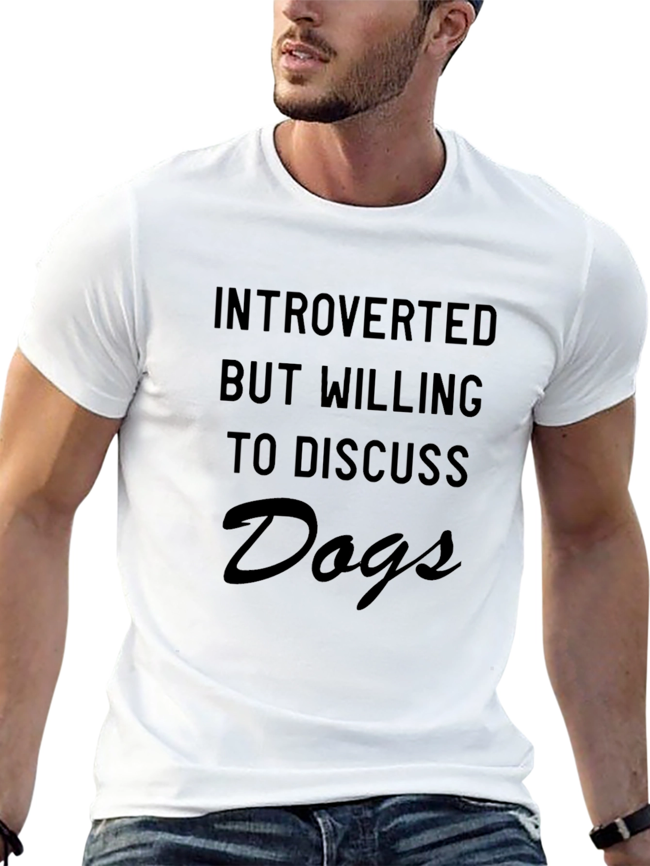 Introverted Dog Lover T-Shirt - Soft Cotton Tee