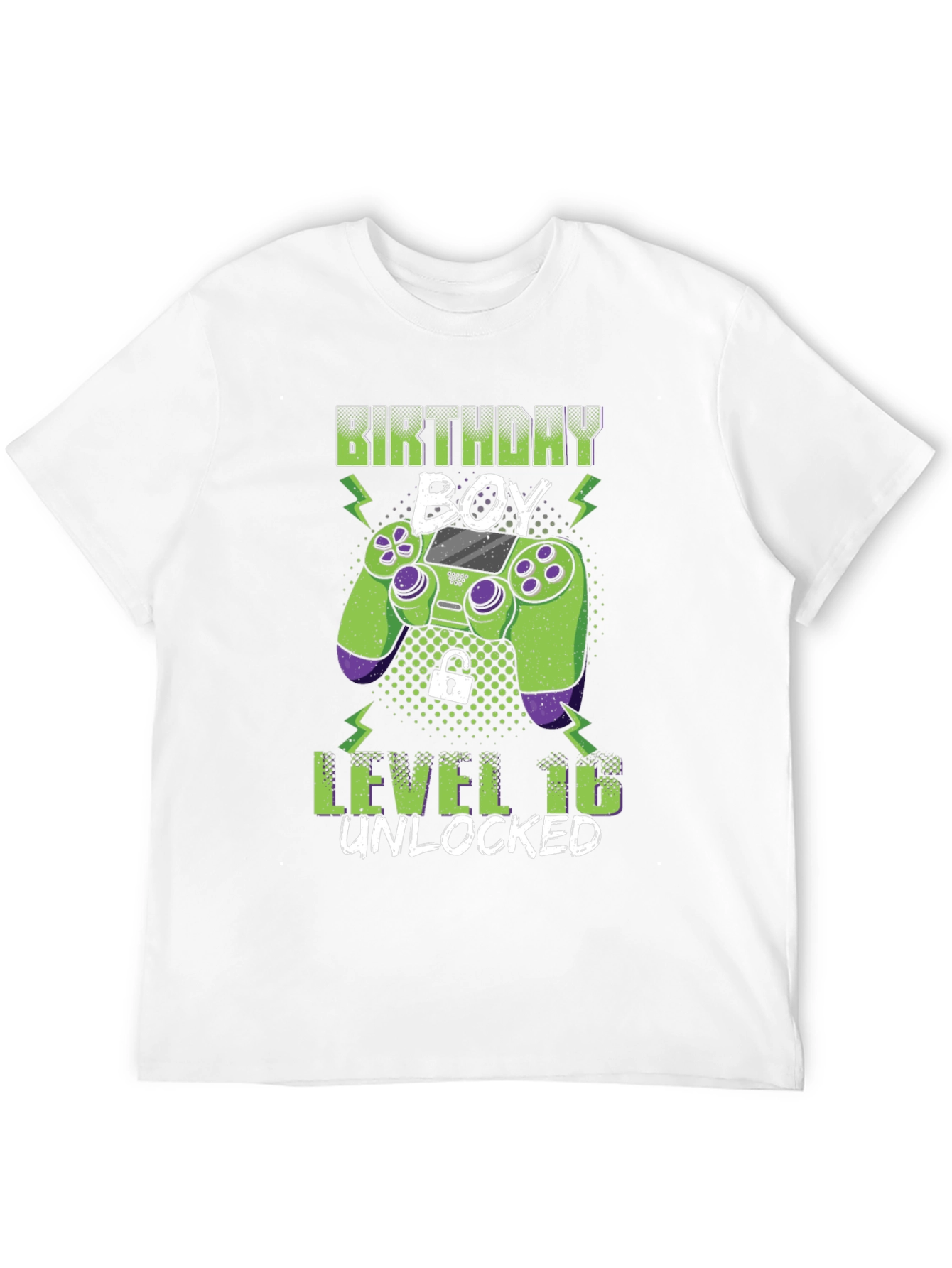 Birthday Boy Level 16 Unlocked Gamer T-Shirt
