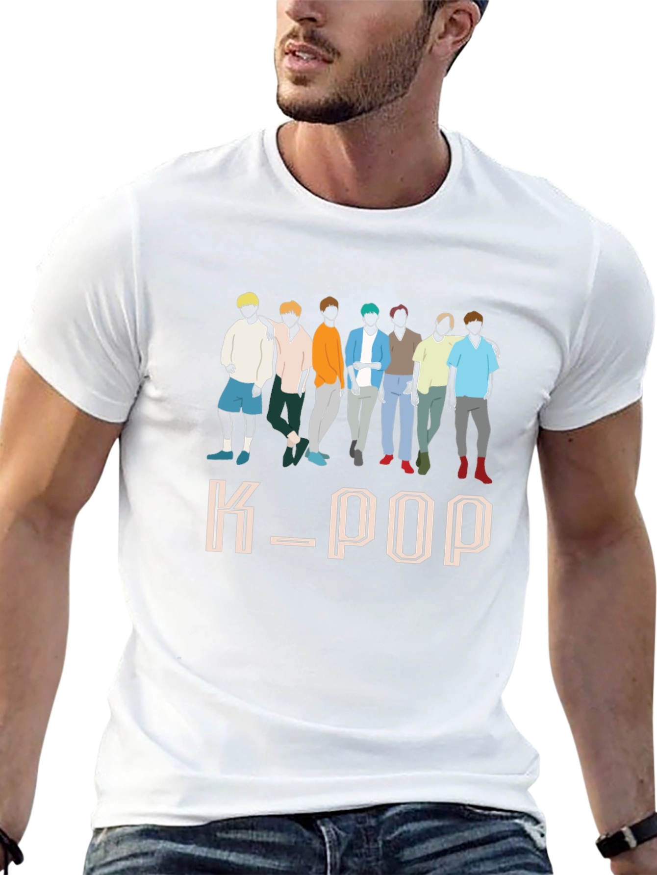 K-Pop Group Graphic Print T-Shirt