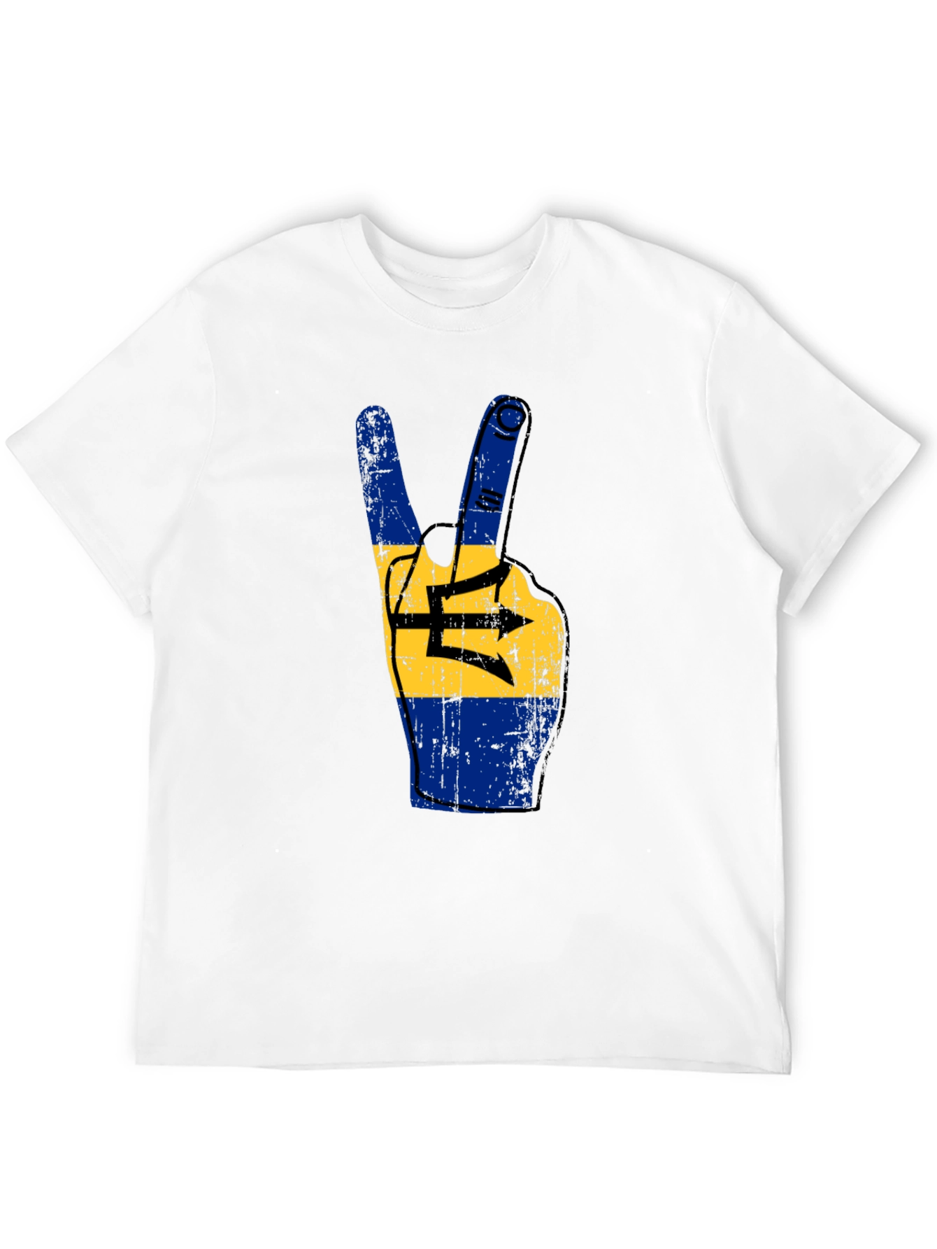 Barbados Pride Tee - Peace Sign Flag T-Shirt