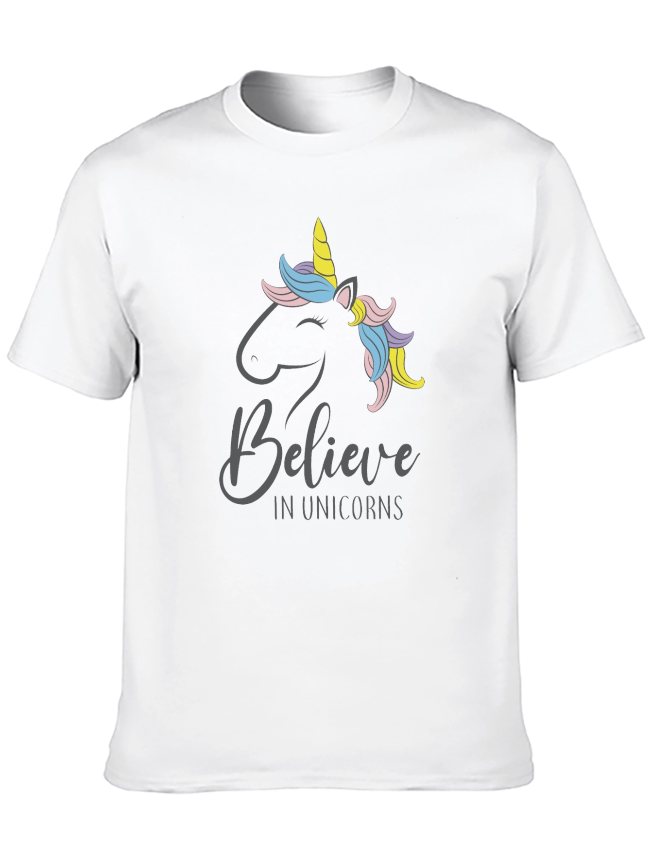 Believe In Unicorns T-Shirt - Black