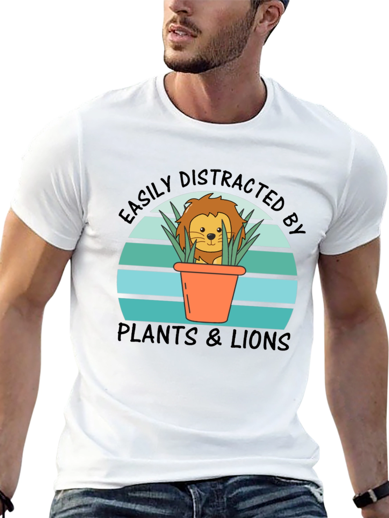 Easily Distracted by Plants & Lions Graphic Tee