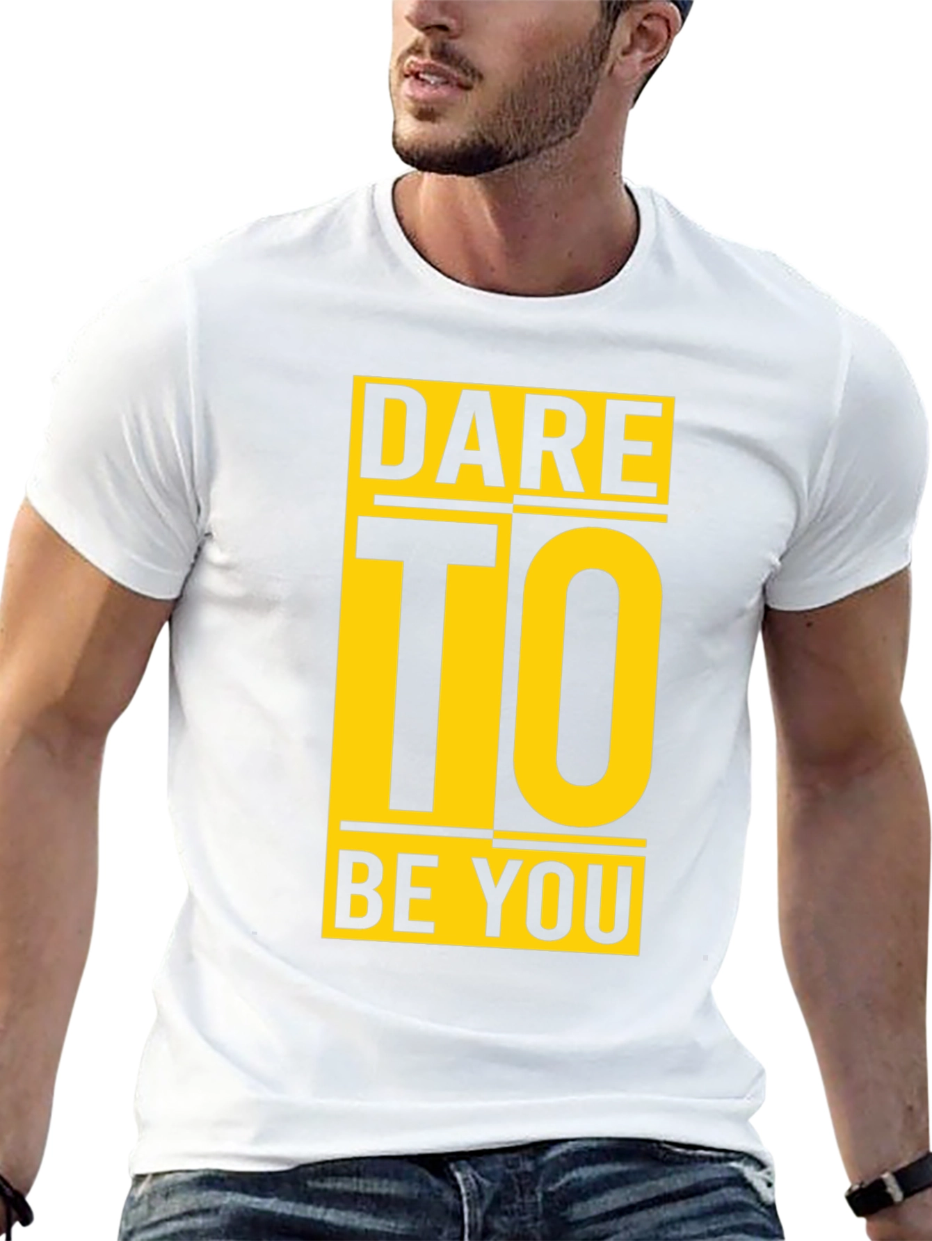 Dare To Be You Graphic Black T-Shirt