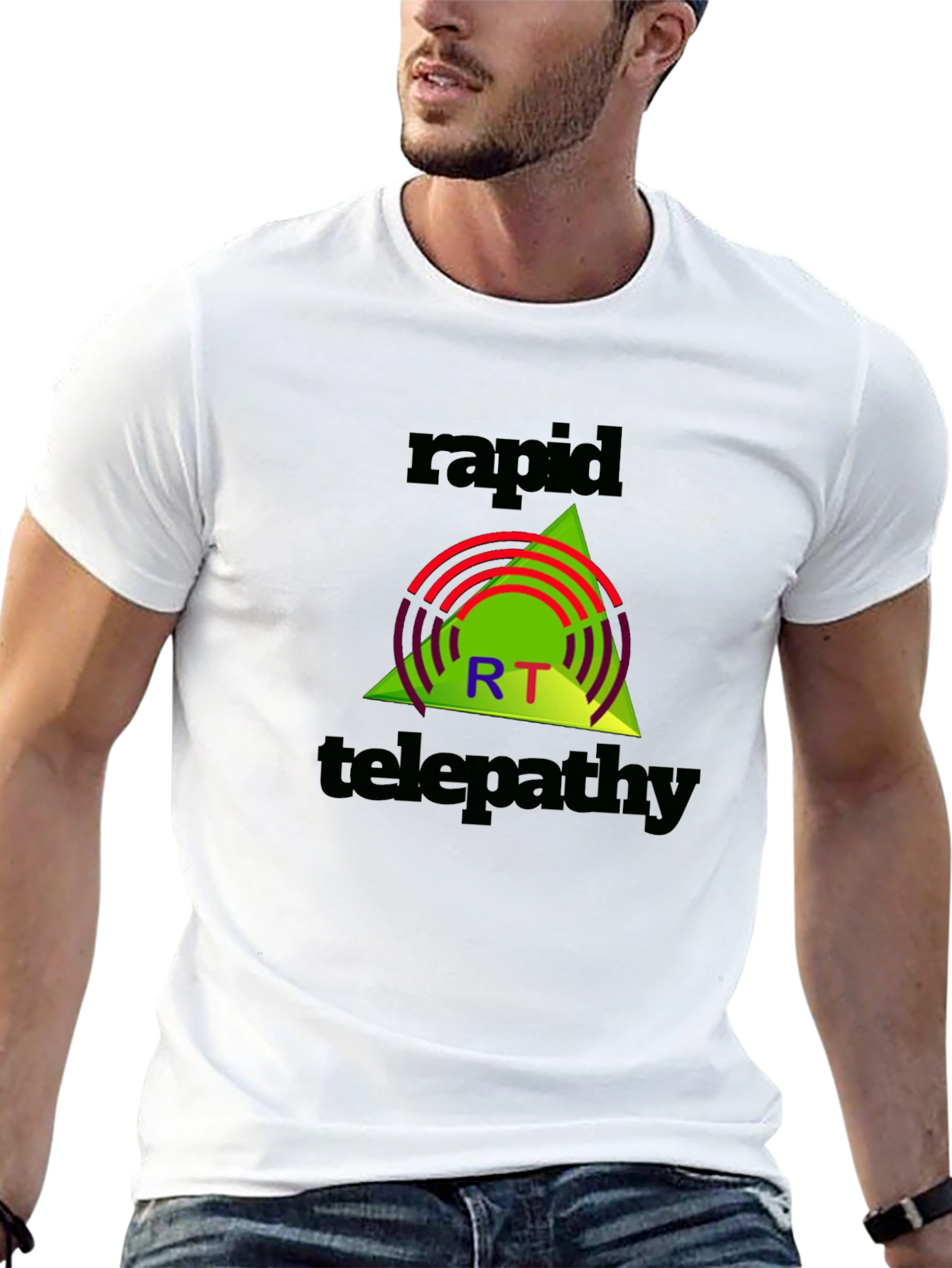 Rapid Telepathy Graphic Tee - Black Cotton Shirt