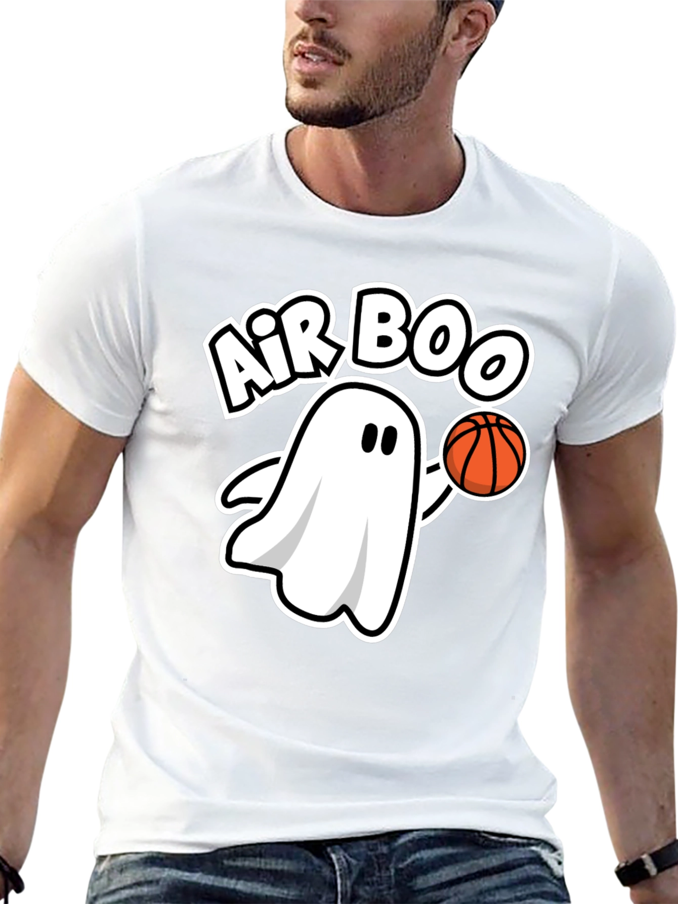 Air Boo Ghost Basketball Black T-Shirt
