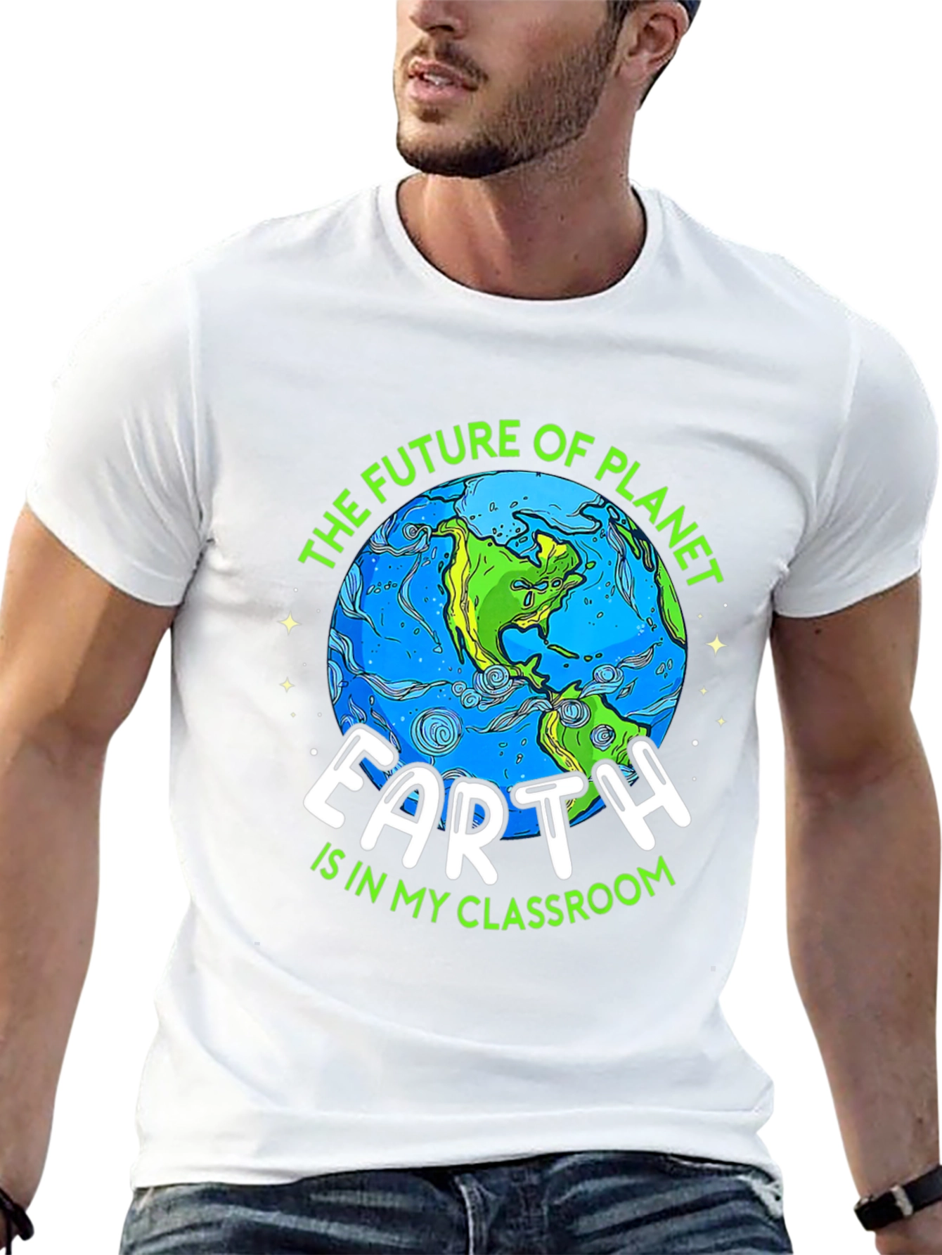 Earth Day Teacher T-Shirt Planet Classroom