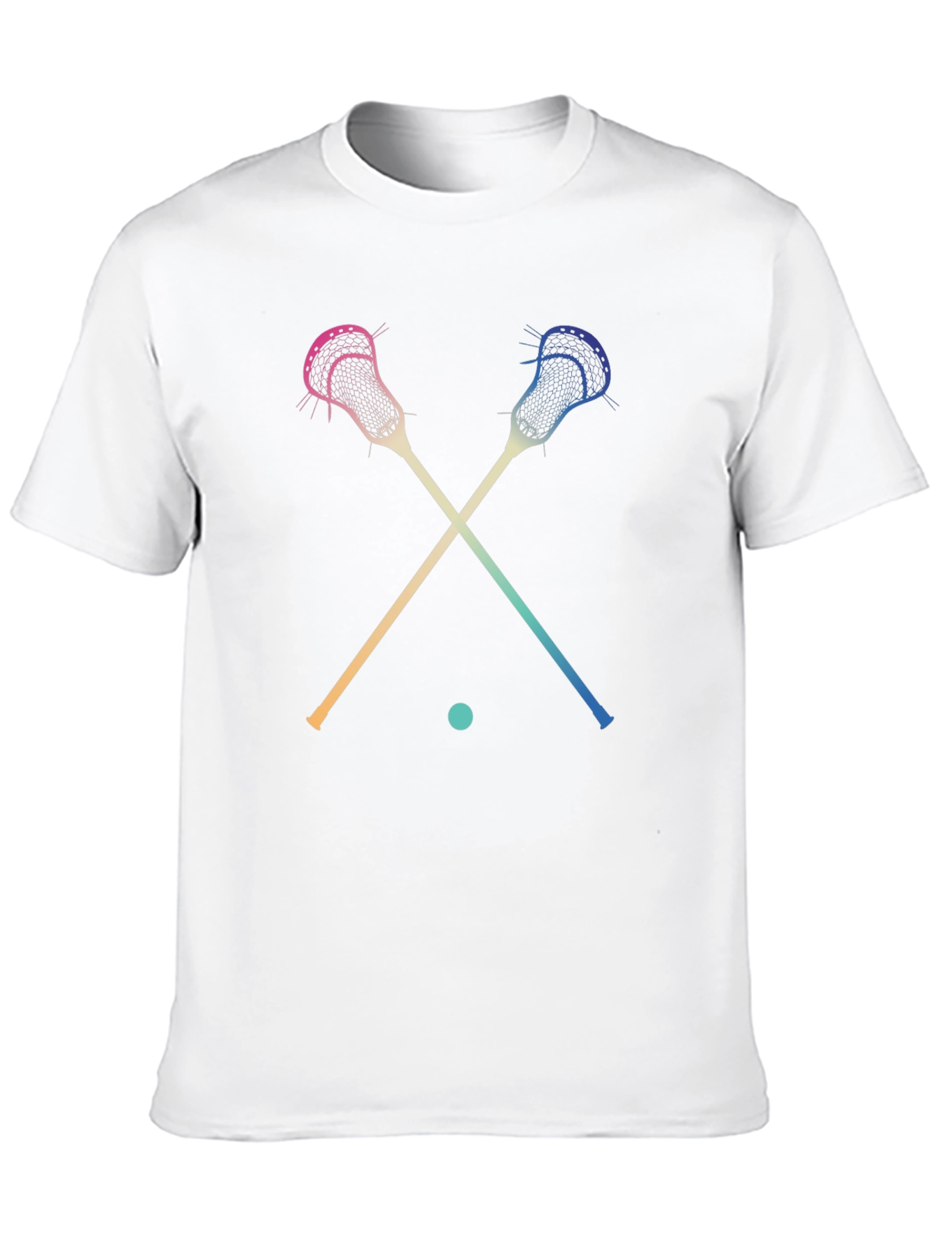 Lacrosse Sticks Graphic Tee - Sports Fan Apparel