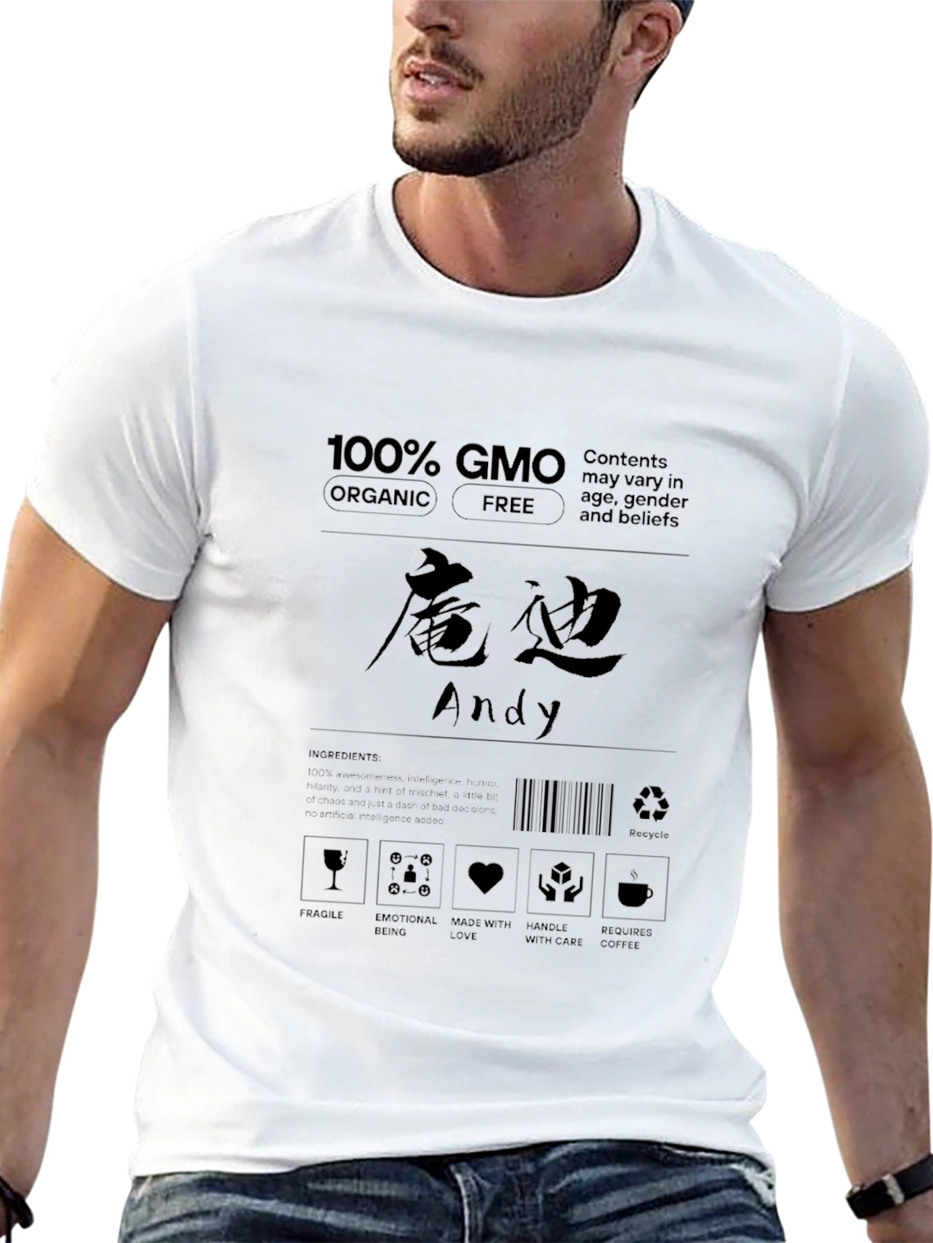 GMO Organic Free T-Shirt - Andy