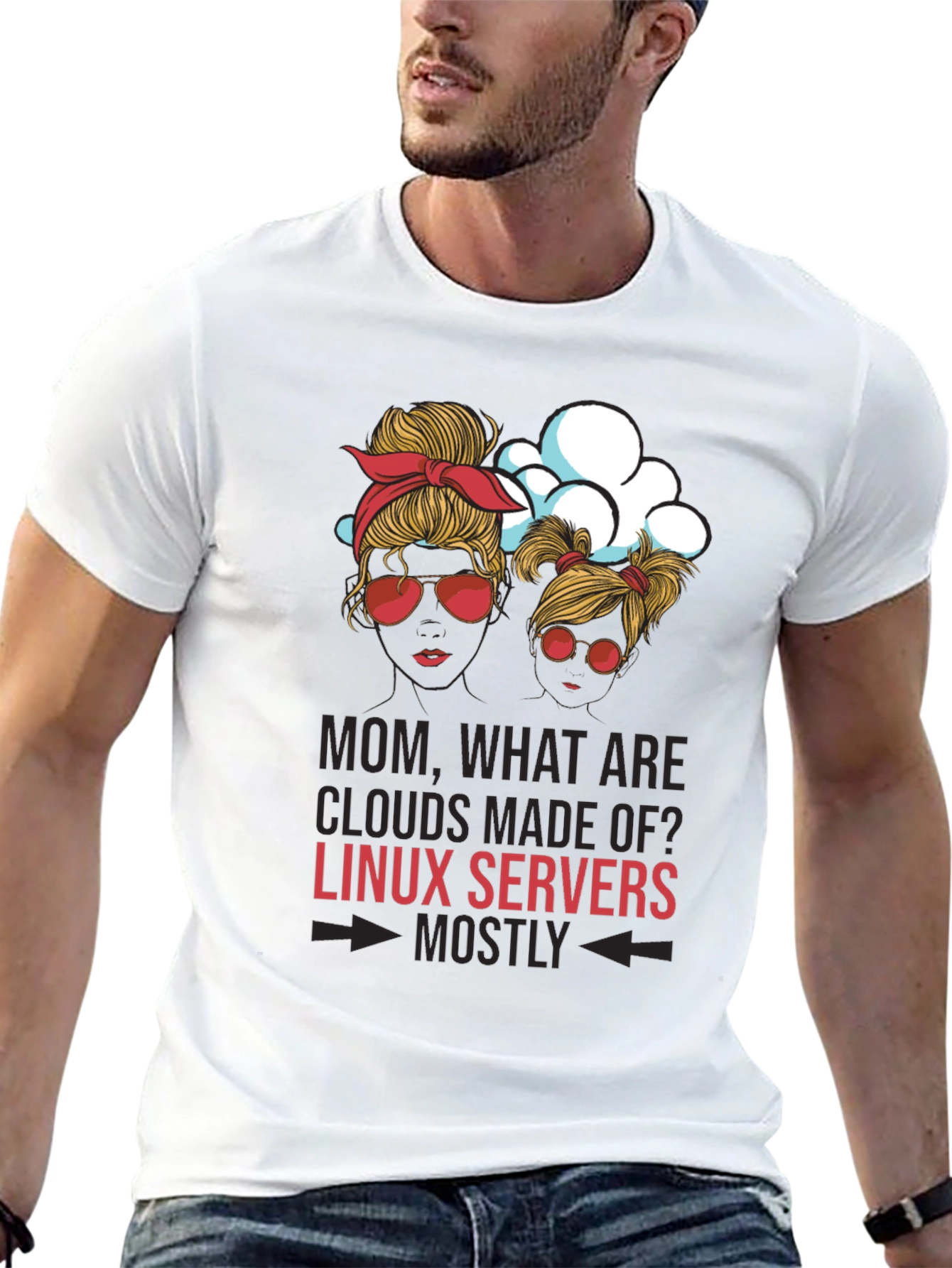 Linux Server Clouds T-Shirt