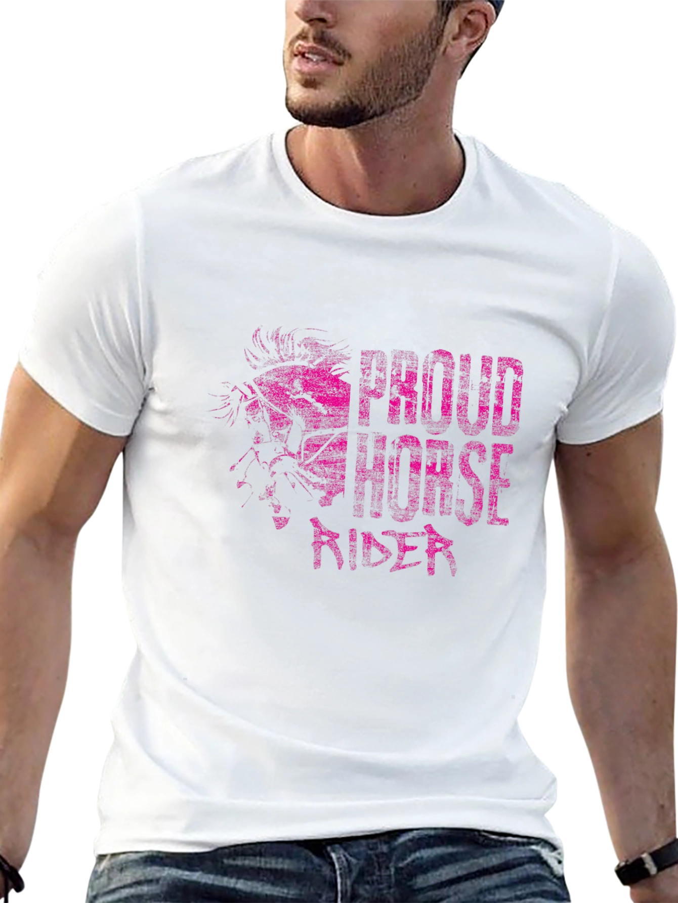 Proud Horse Rider Black T-Shirt