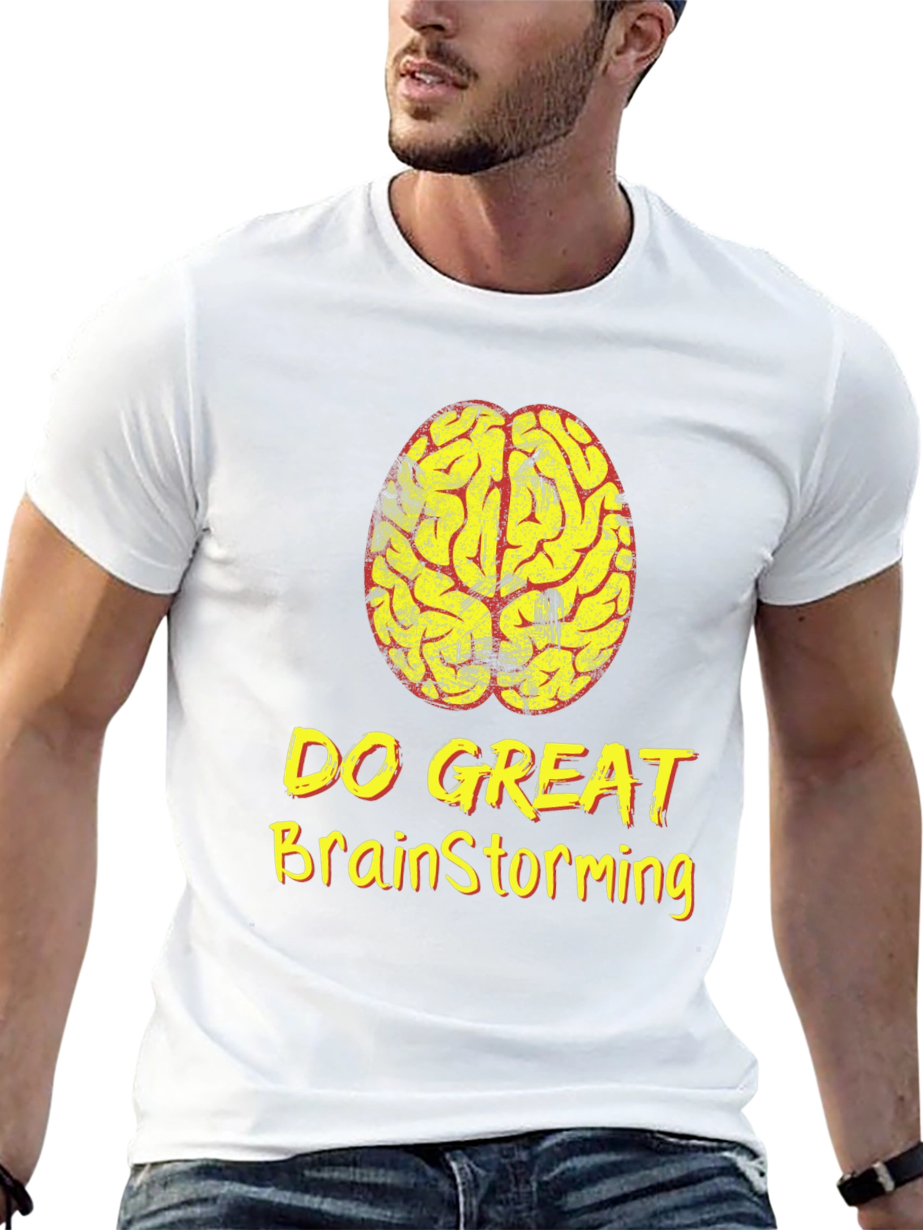 Brainstorming T-Shirt - Do Great - Black Cotton