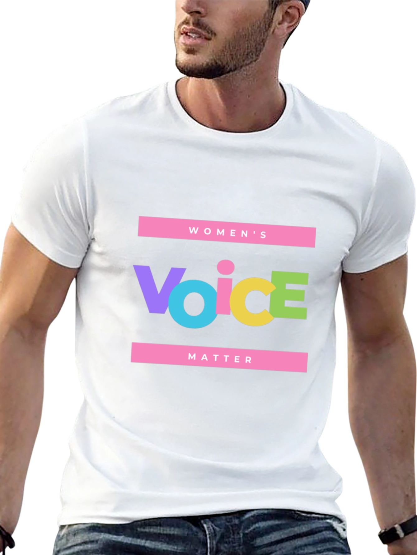 Womens Voice Matters Graphic T-Shirt