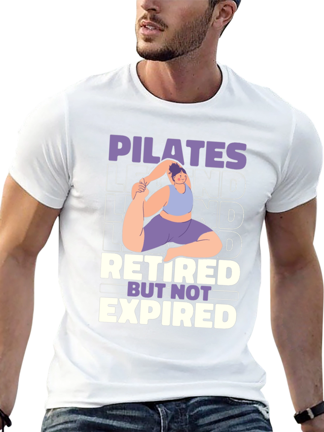 Pilates Legend Retired But Not Expired Graphic T-Shirt