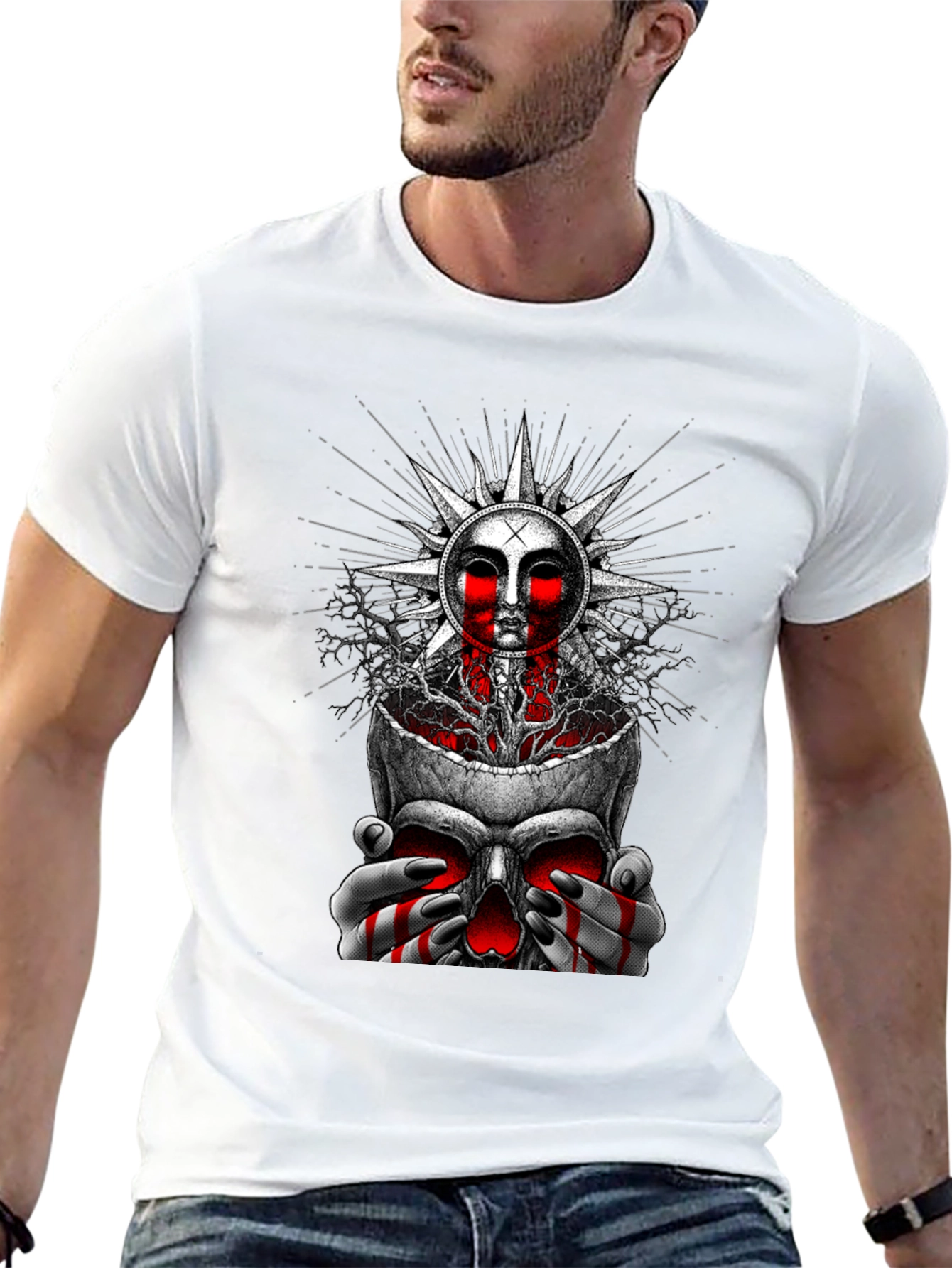 Skull Sun Graphic Tee