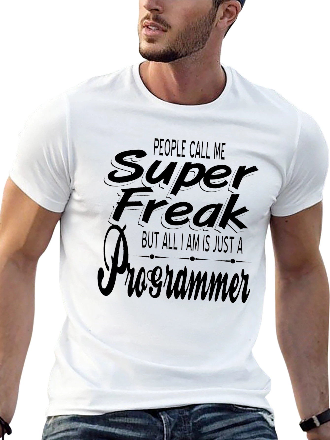 Super Freak Programmer Black T-Shirt
