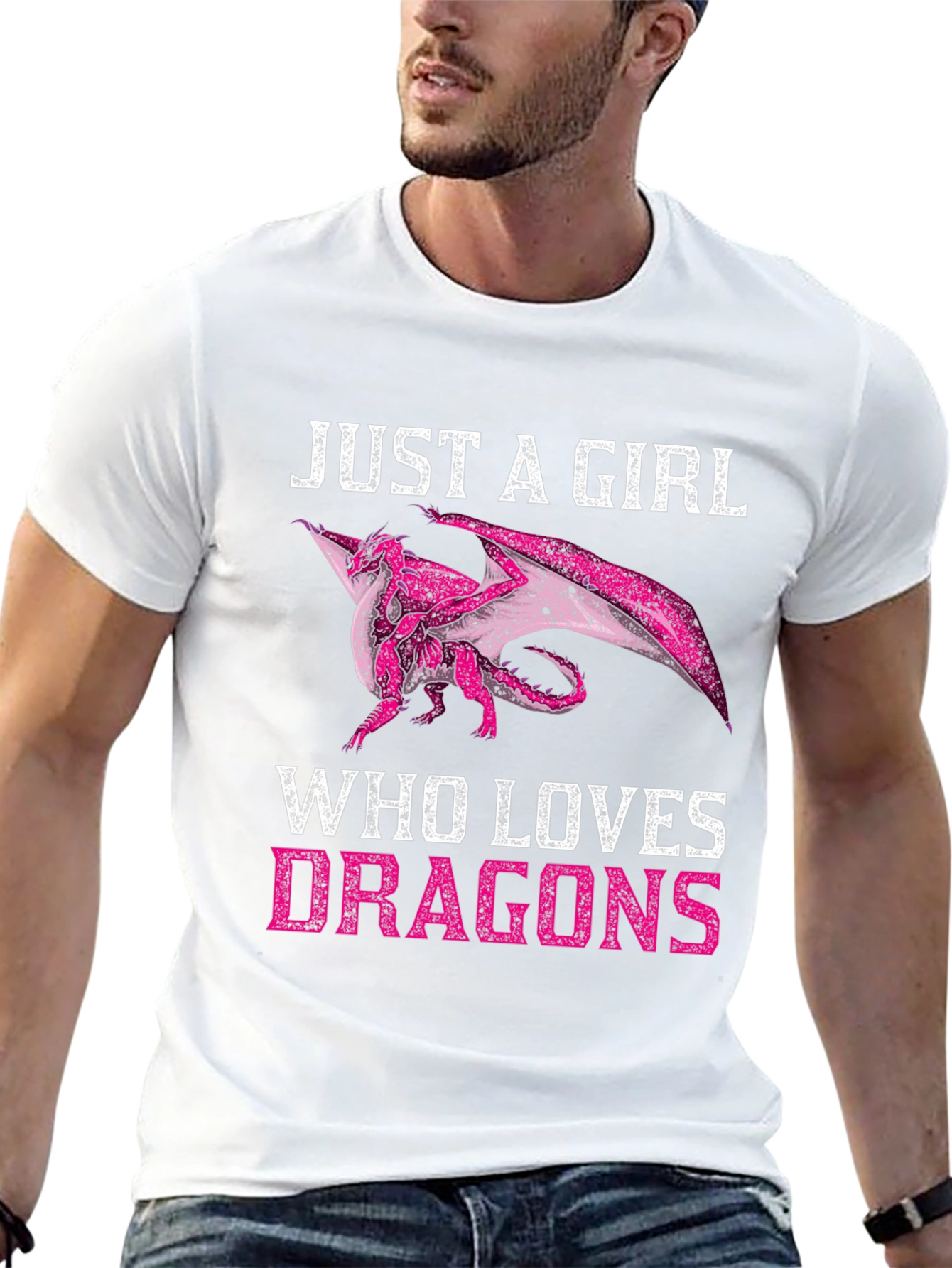 Just A Girl Who Loves Dragons Graphic T-Shirt