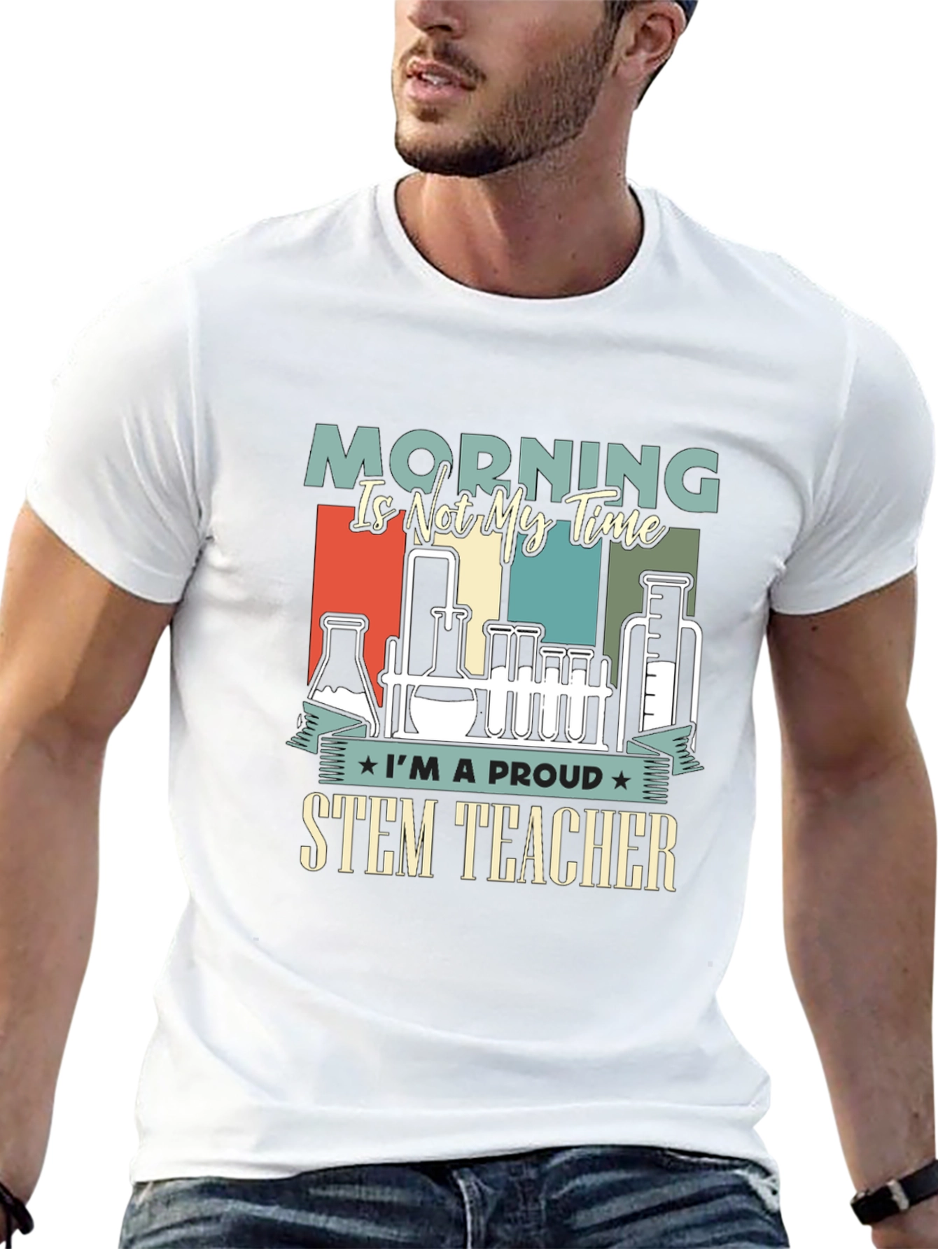 Proud STEM Teacher Graphic T-Shirt