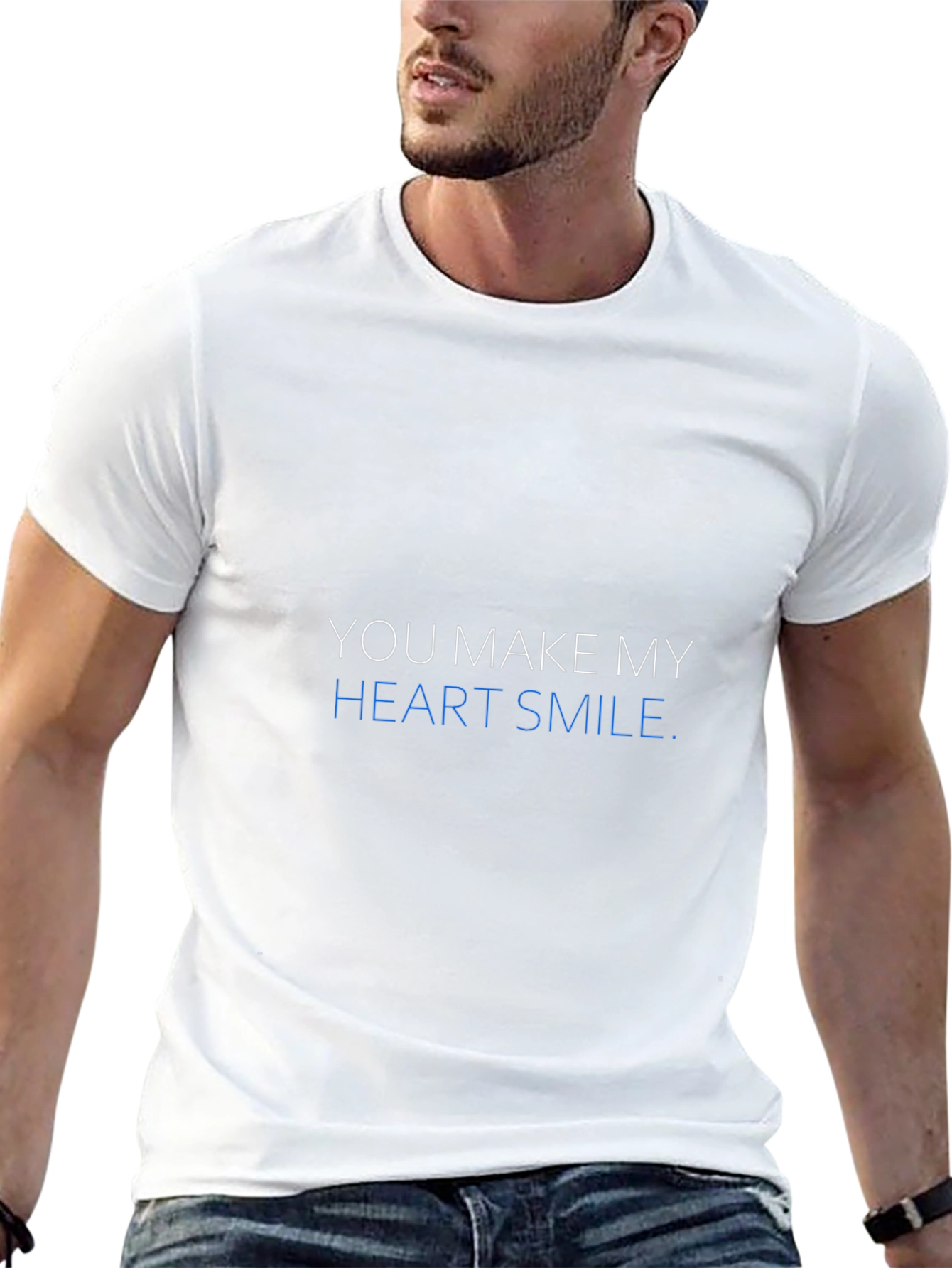 You Make My Heart Smile T-Shirt - Black