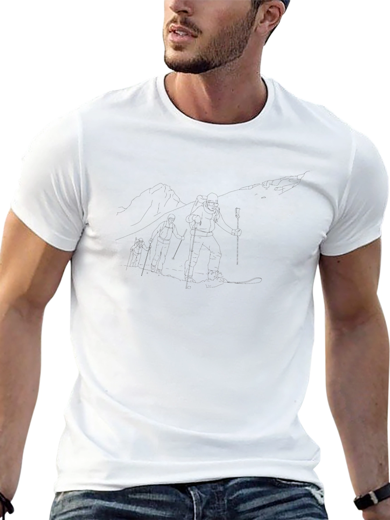 Classic Black Crew Neck Tee