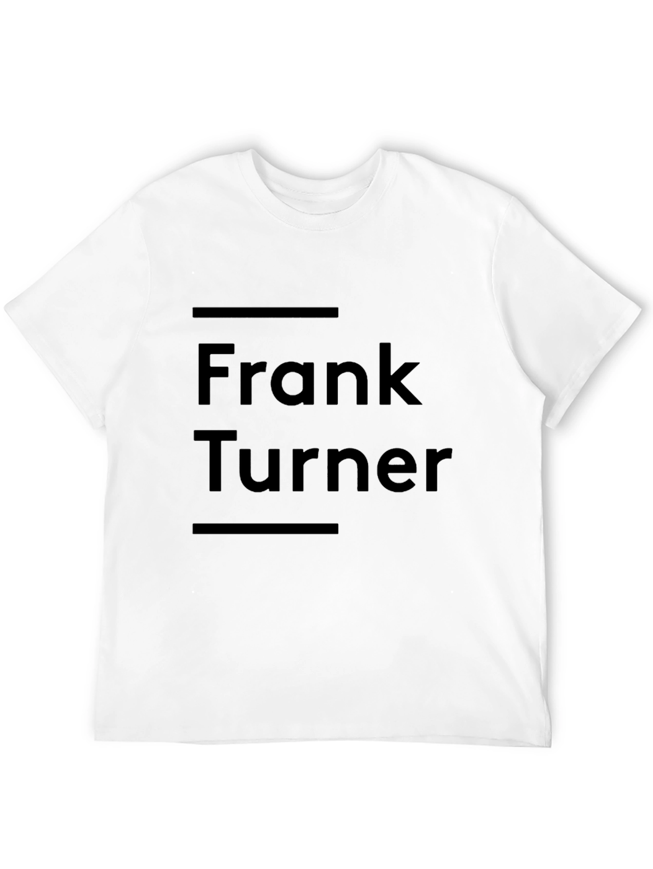 Frank Turner Graphic Black Tee - Musician Fan Apparel
