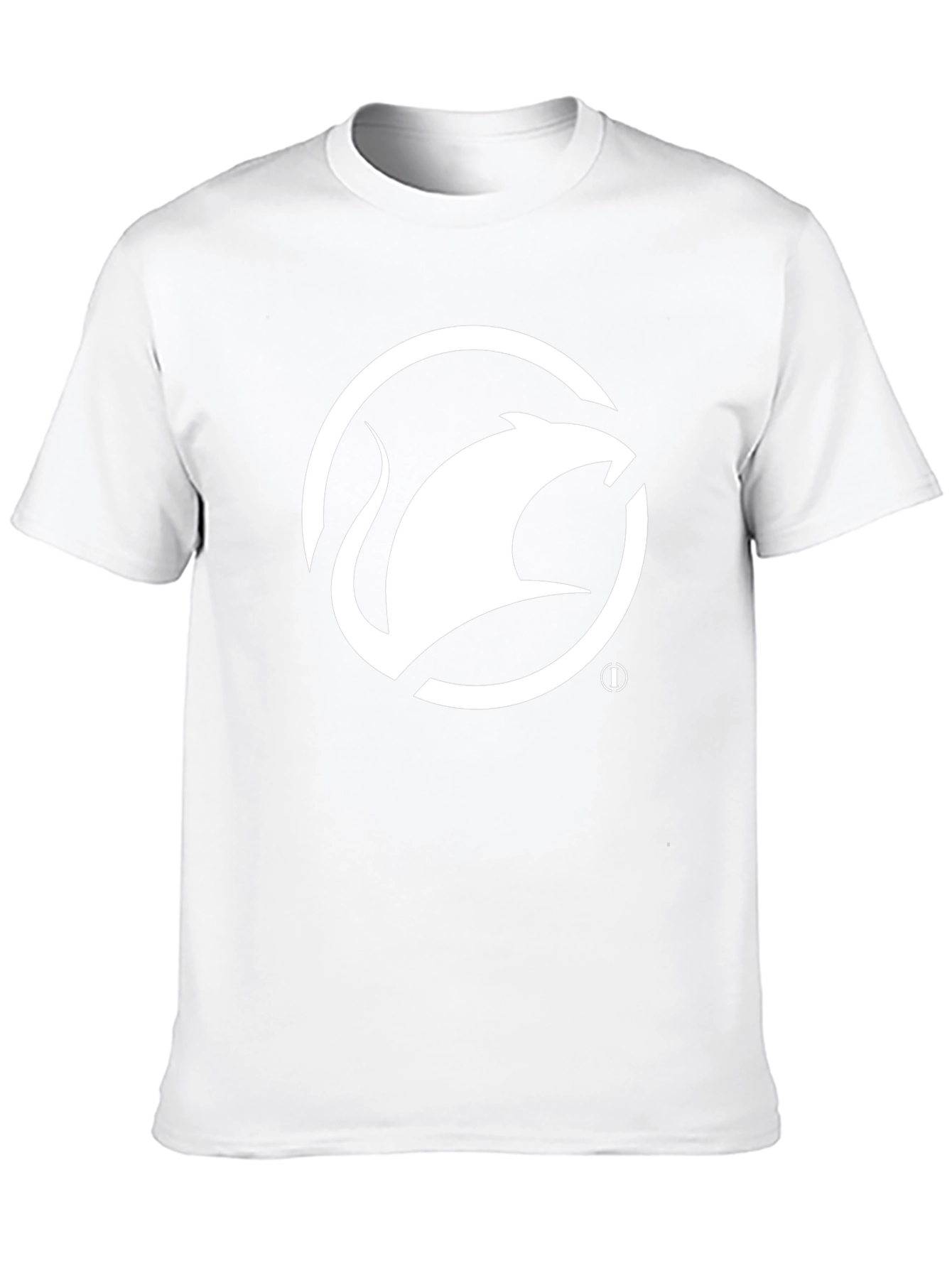 Black T-Shirt with White Rat Logo