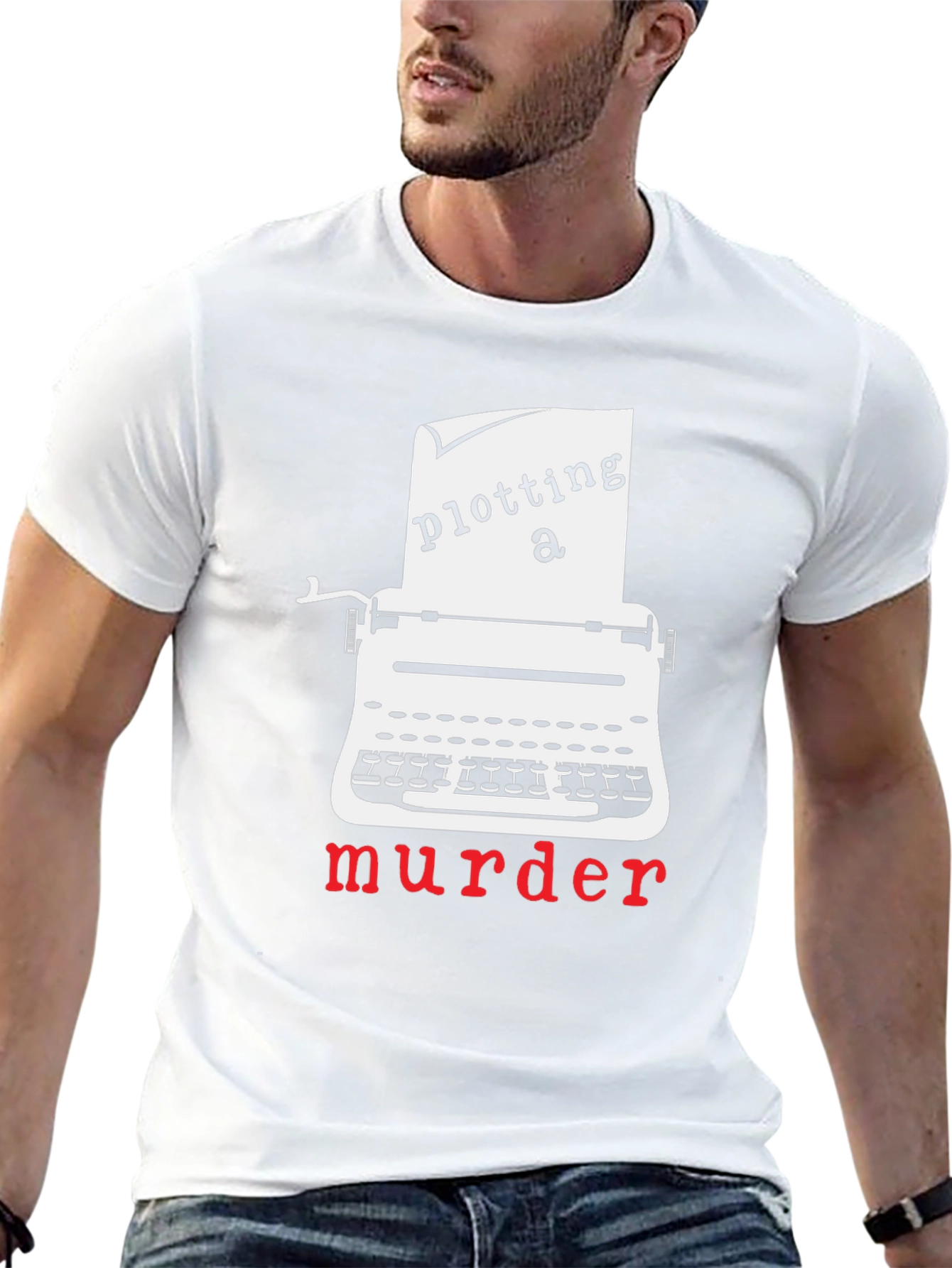 Plotting a Murder T-Shirt - Novelty Graphic Tee