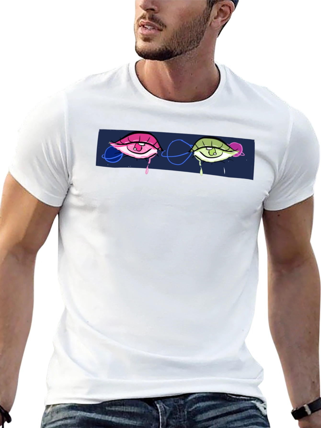 Eye Graphic Tee - Black Unisex T-Shirt