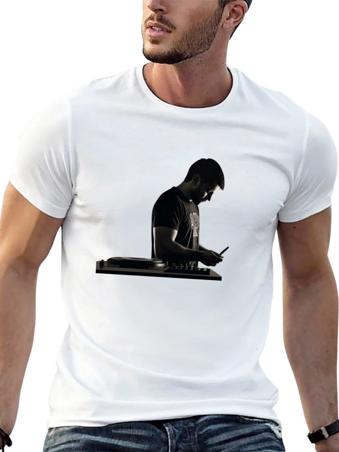 DJ Graphic Black T-Shirt