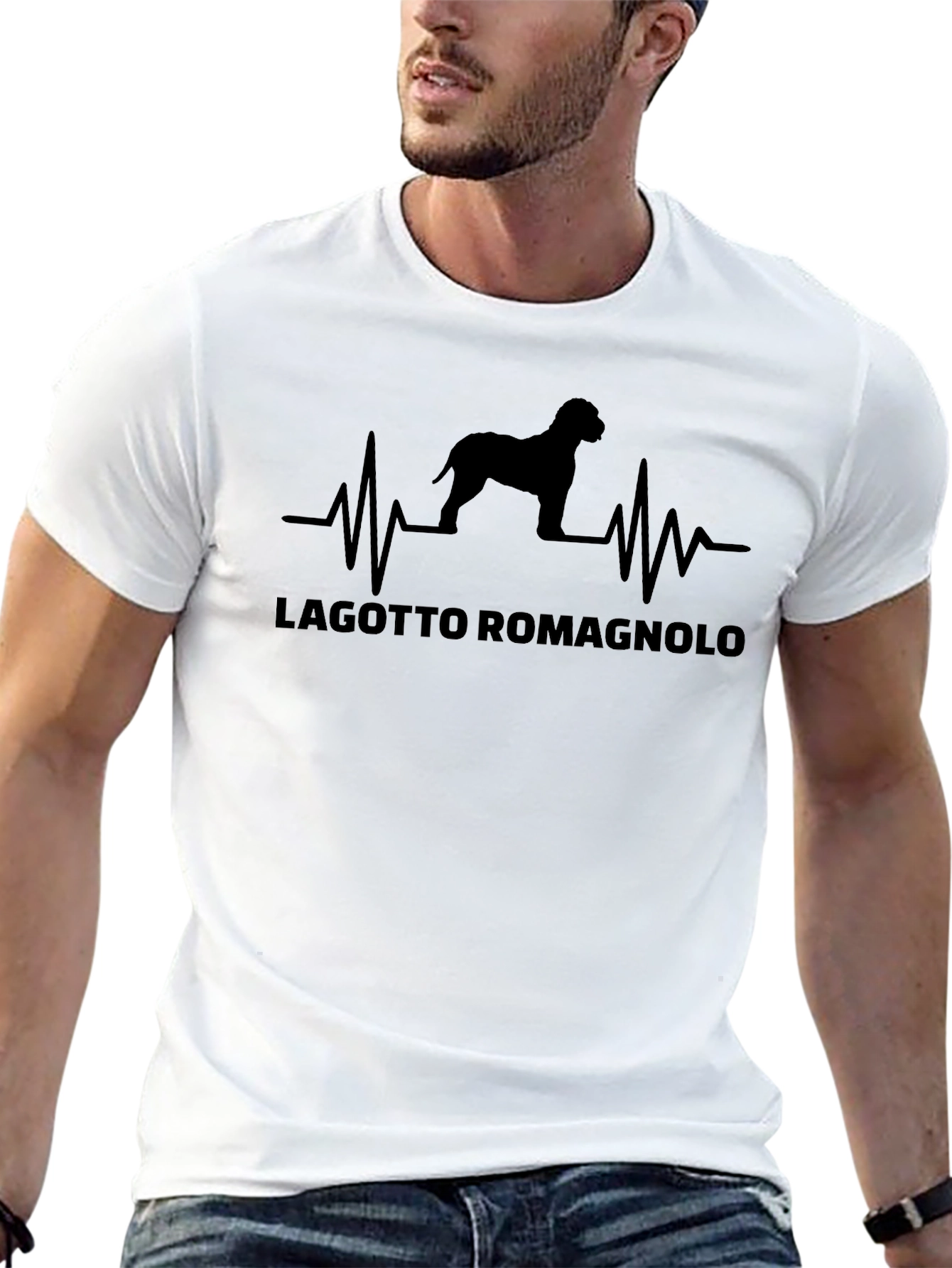 Lagotto Romagnolo Dog Heartbeat T-Shirt
