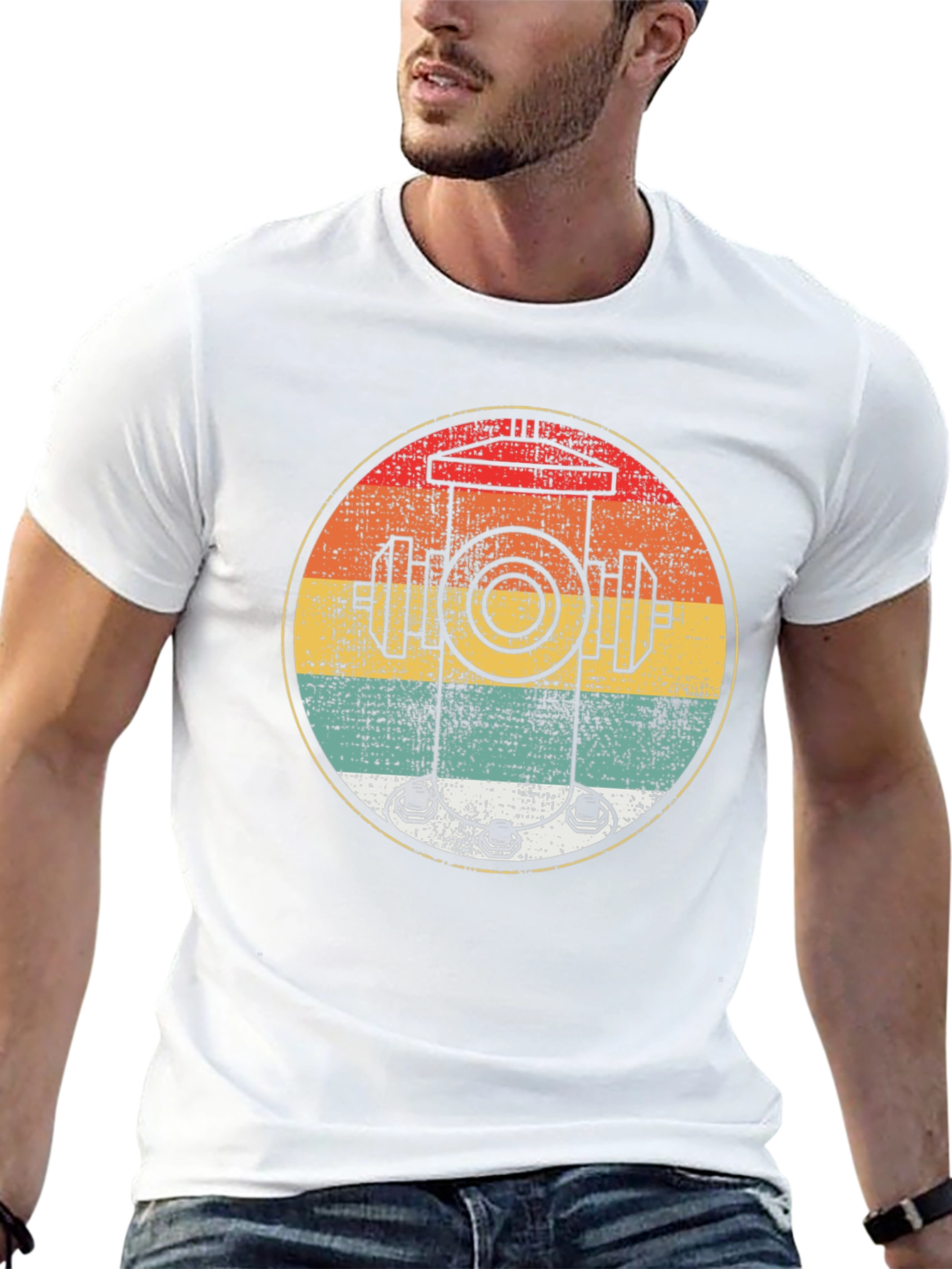 Retro Fire Hydrant Graphic Tee