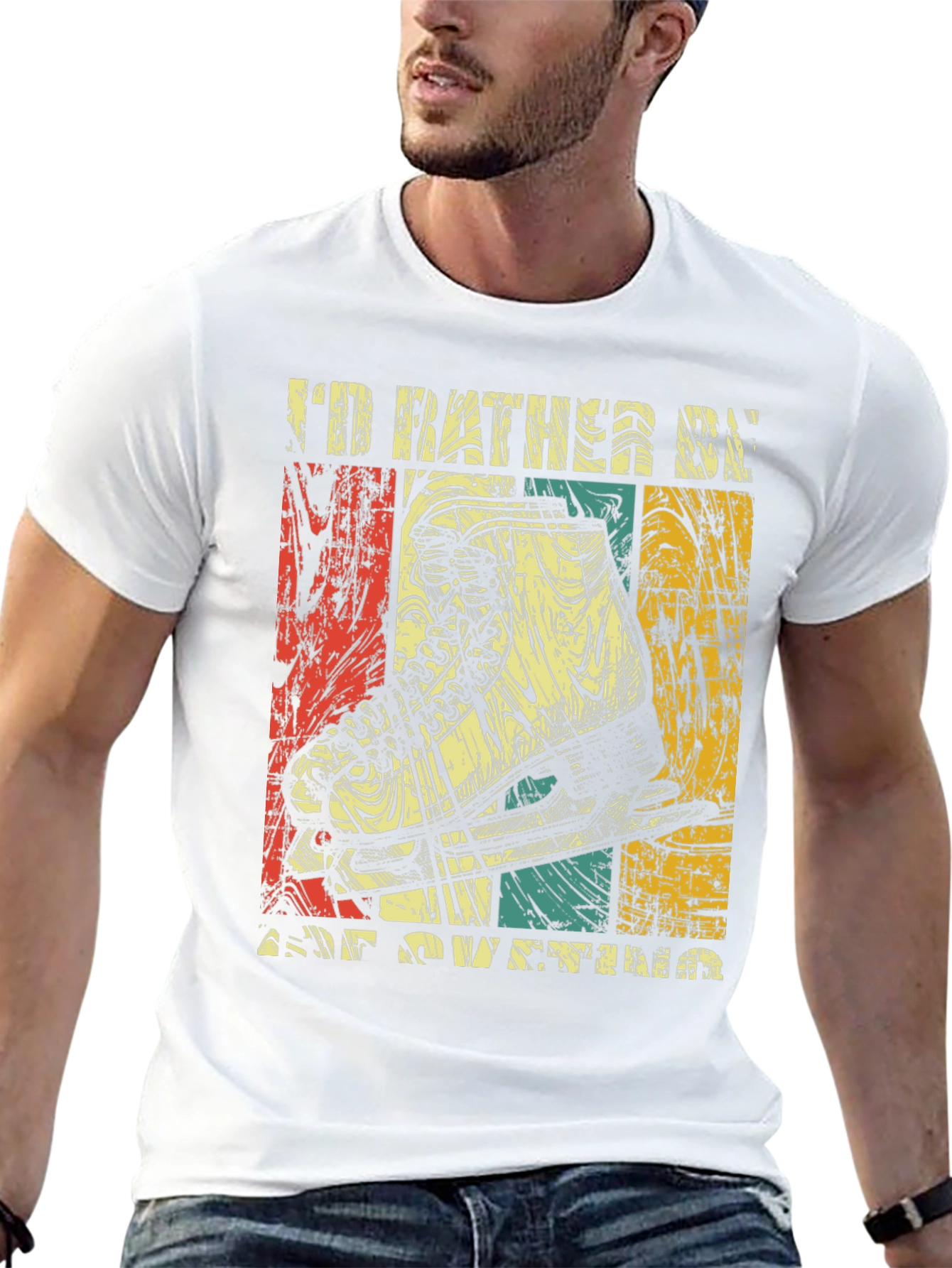 Id Rather Be Ice Skating T-Shirt