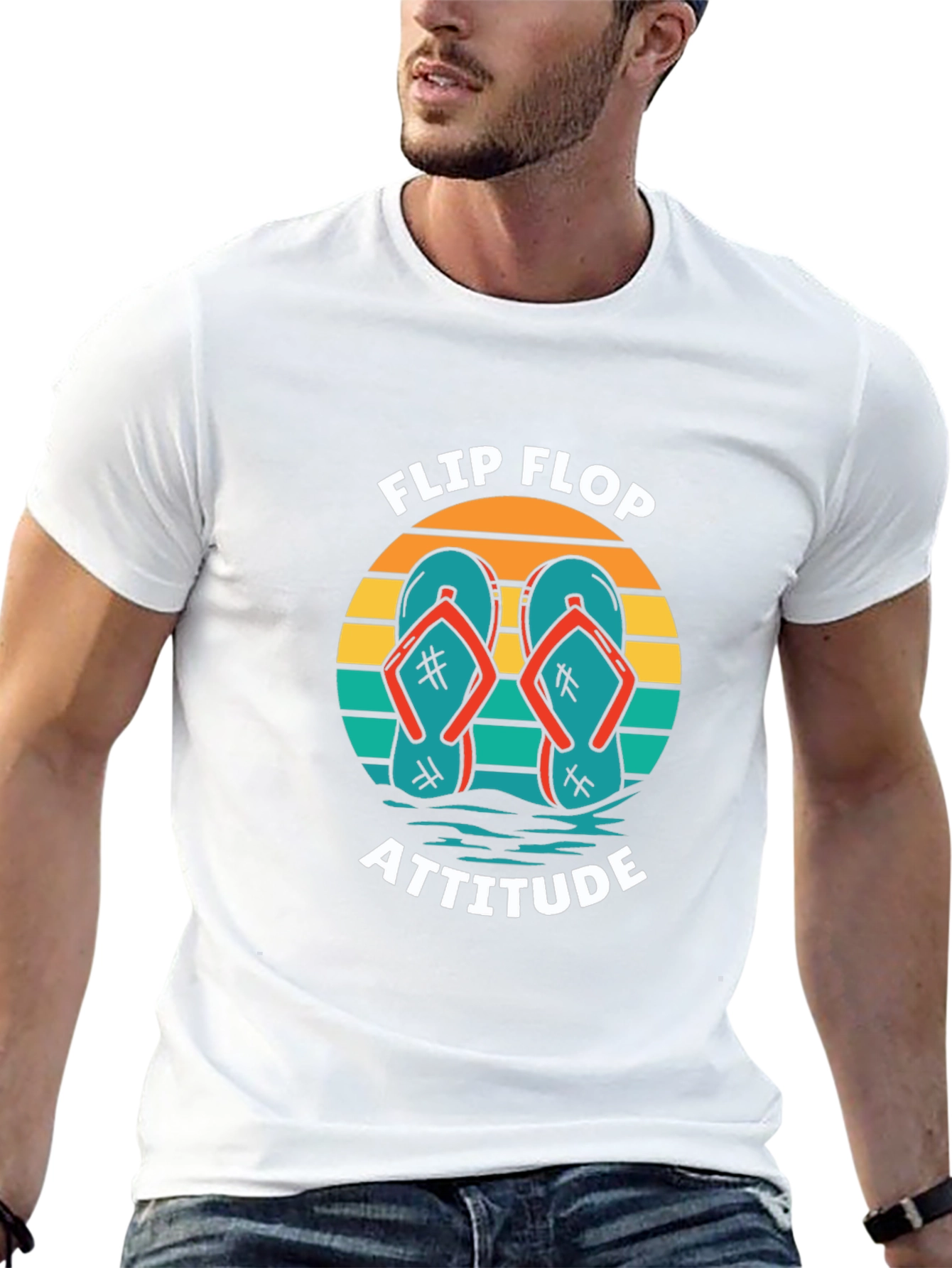 Flip Flop Attitude Graphic T-Shirt