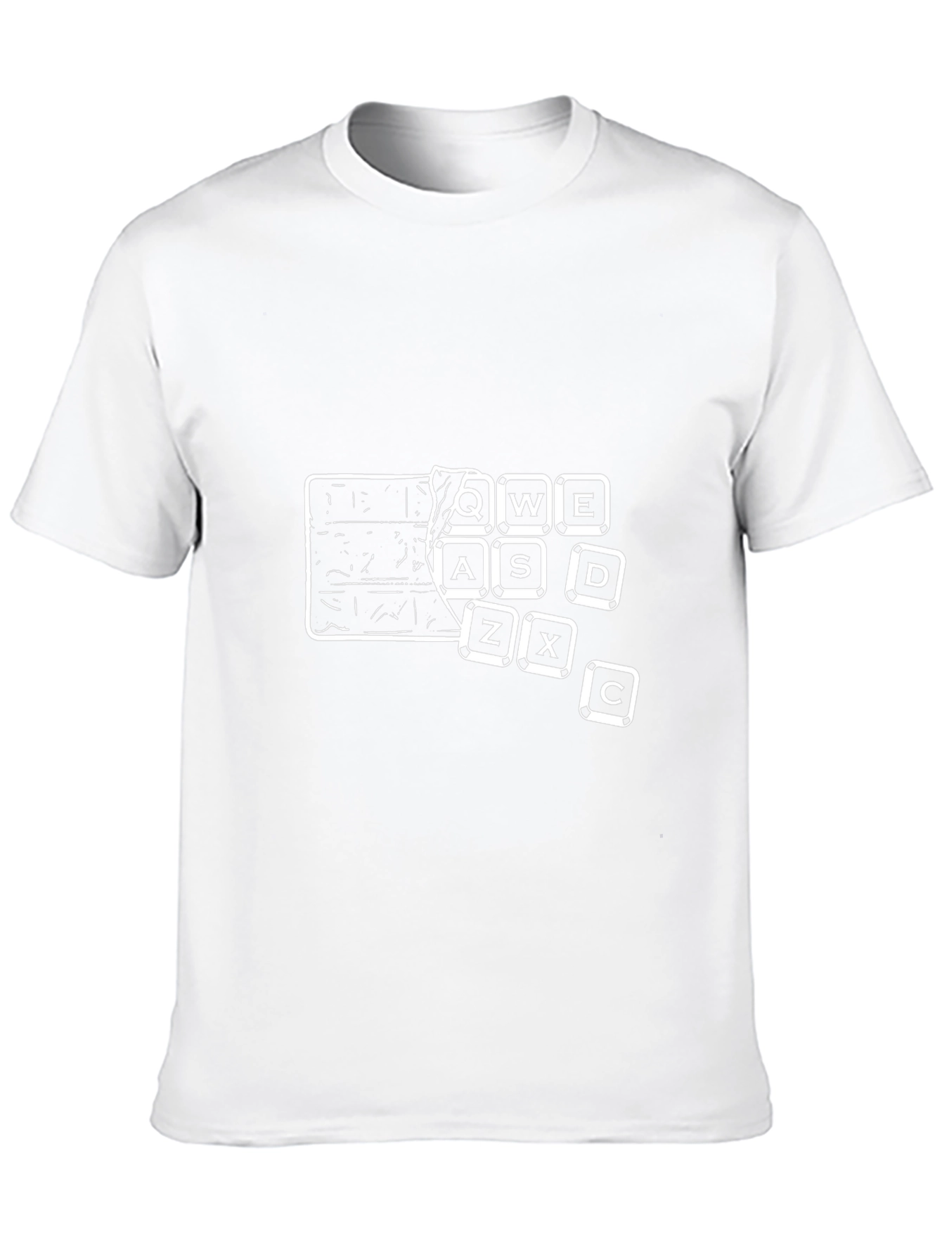 QWERTY Keyboard T-Shirt - Gamer Edition