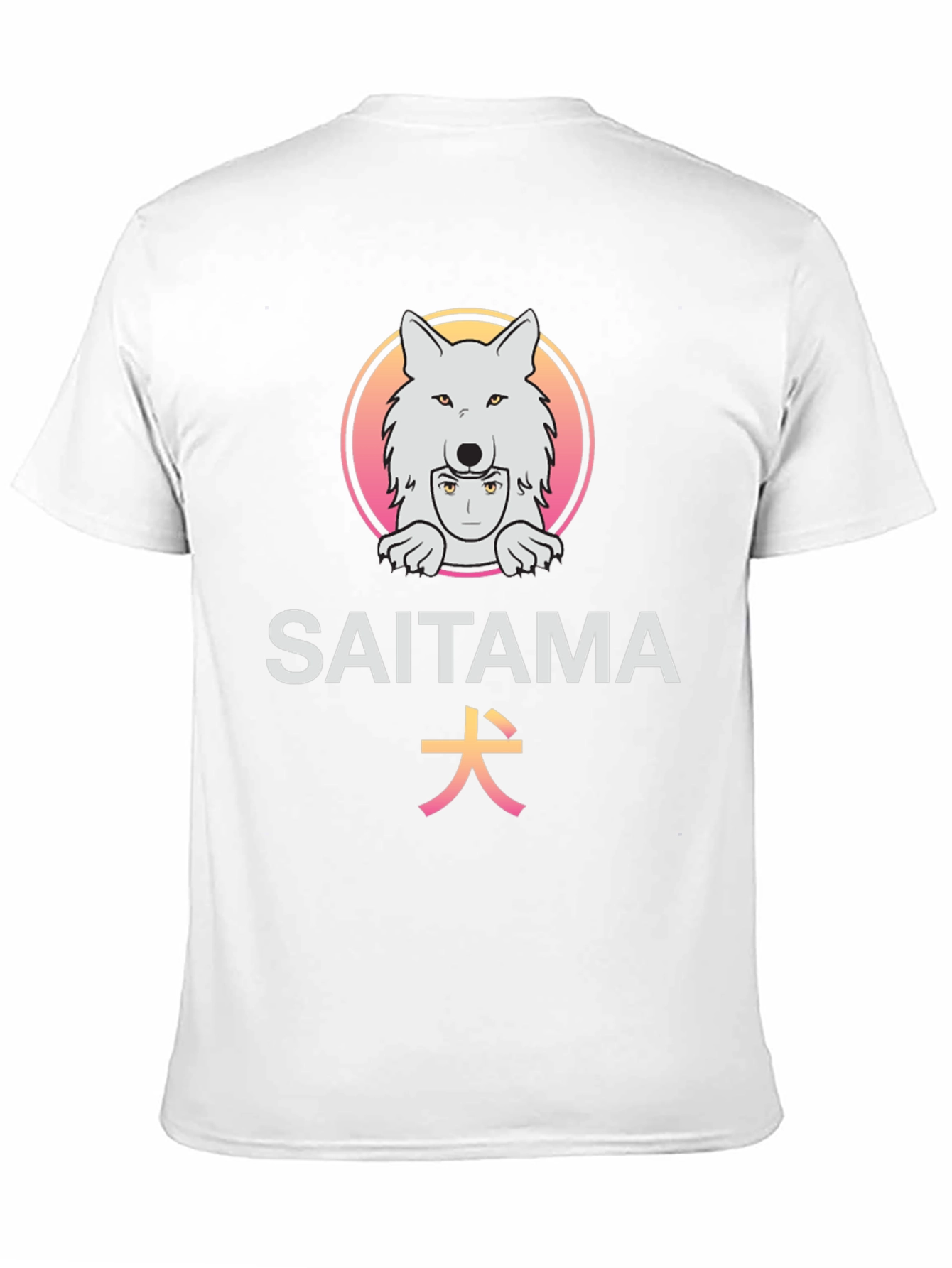 Saitama Anime Graphic T-Shirt - Unique Wolf Design