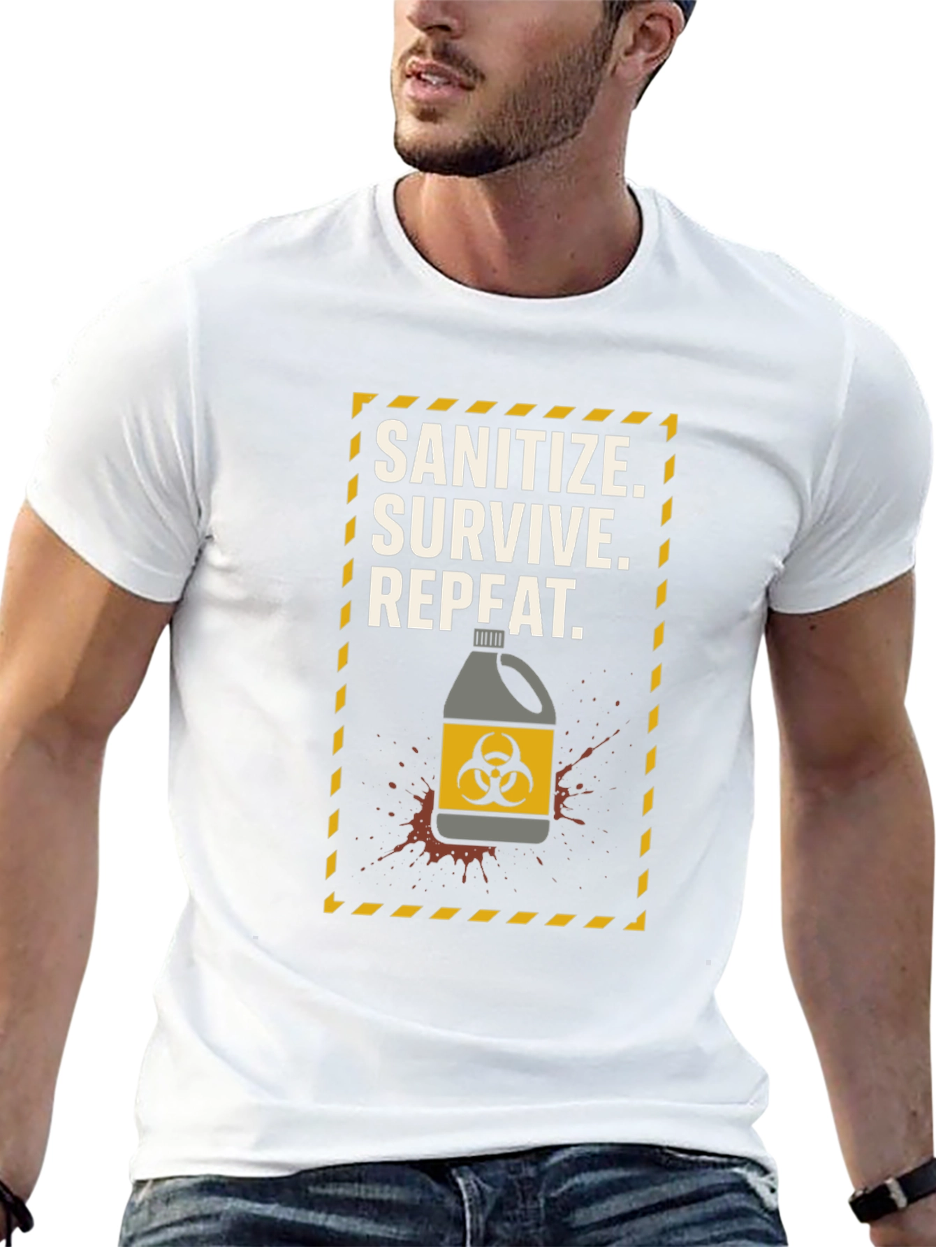 Sanitize Survive Repeat Graphic Tee