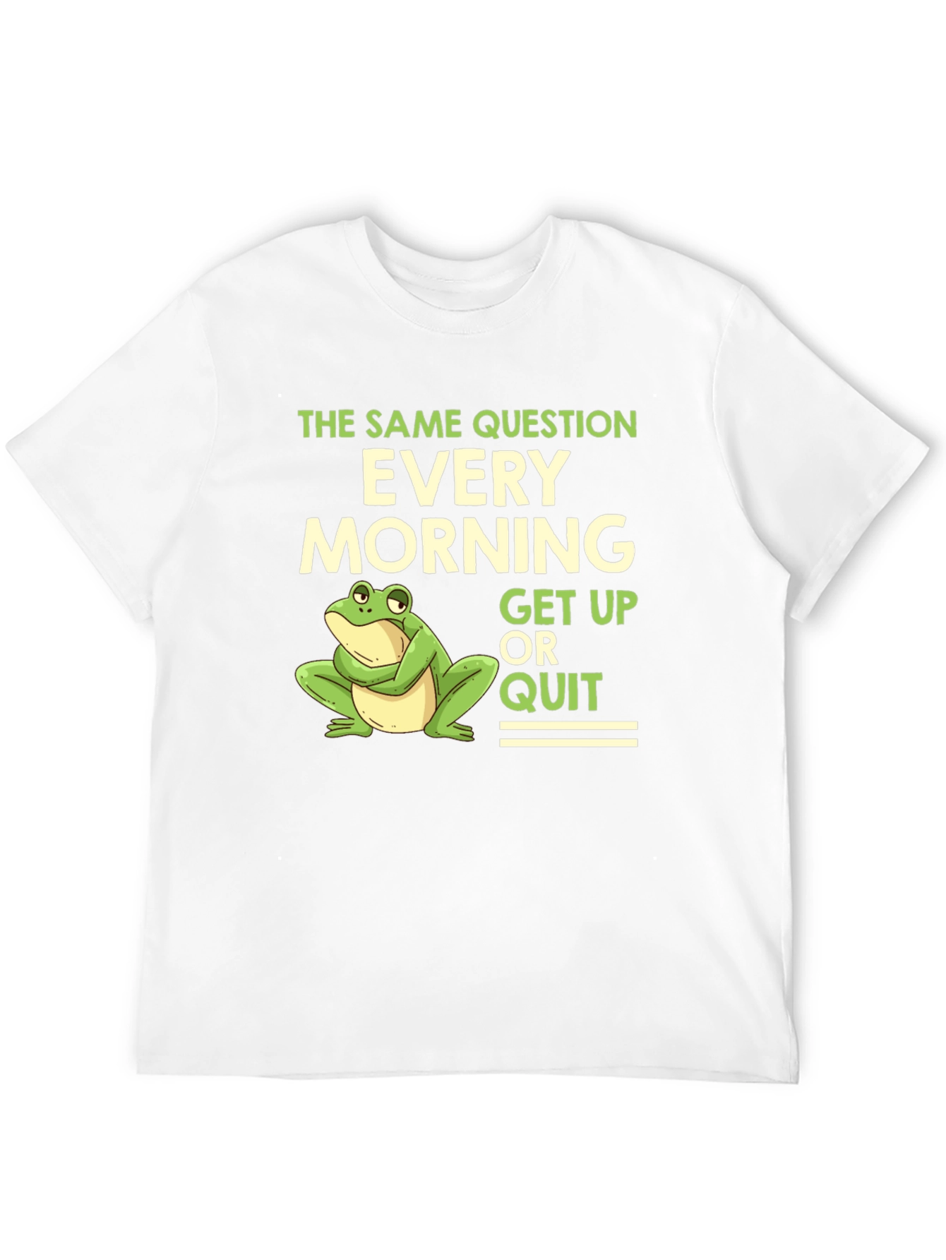 The Same Question Frog Graphic T-Shirt