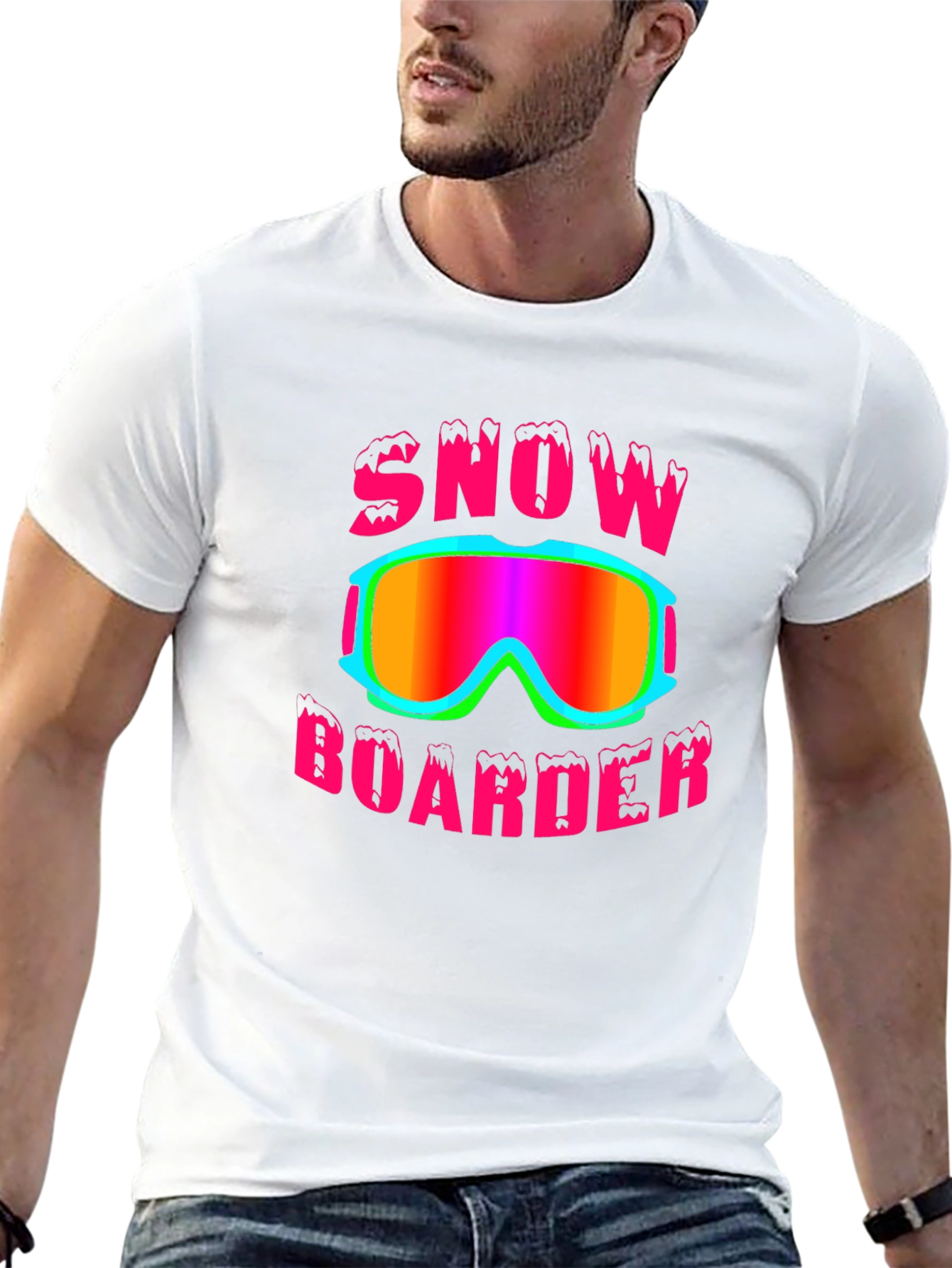 Snowboarder Graphic Tee - Black T-Shirt