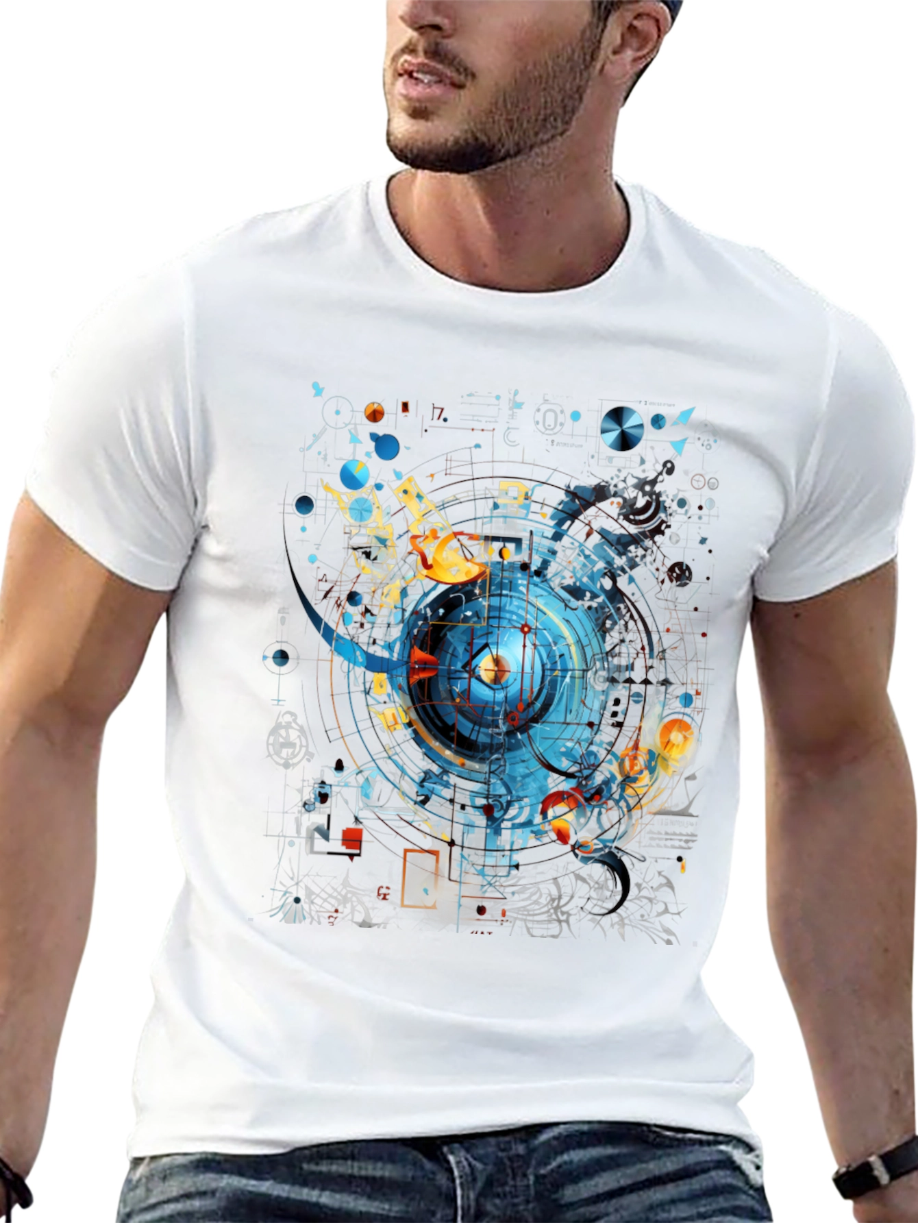 Abstract Tech Graphic Tee