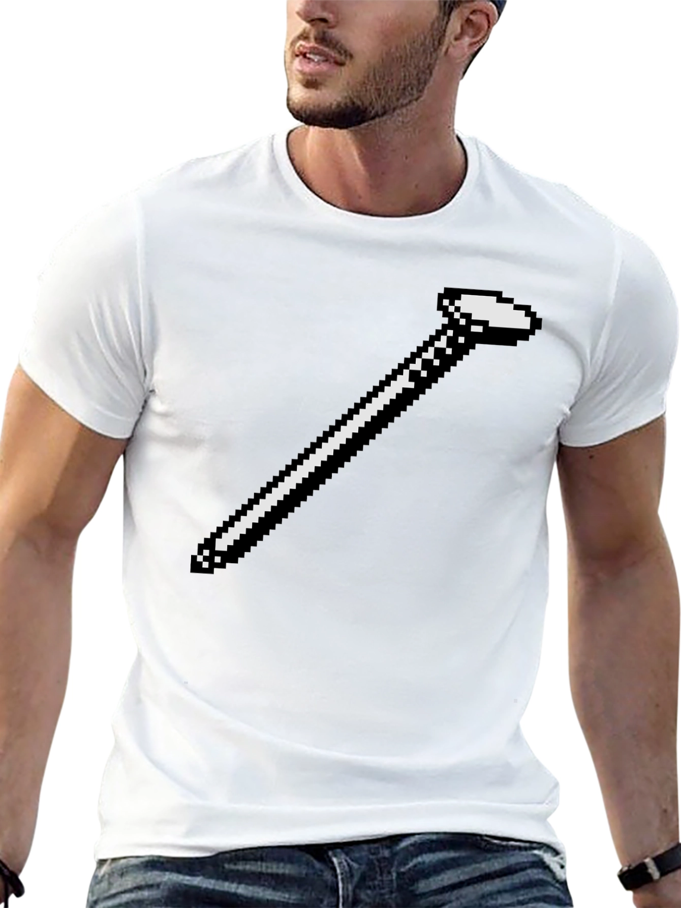 Retro Pixel Golf Club T-Shirt - Gamer Style Tee