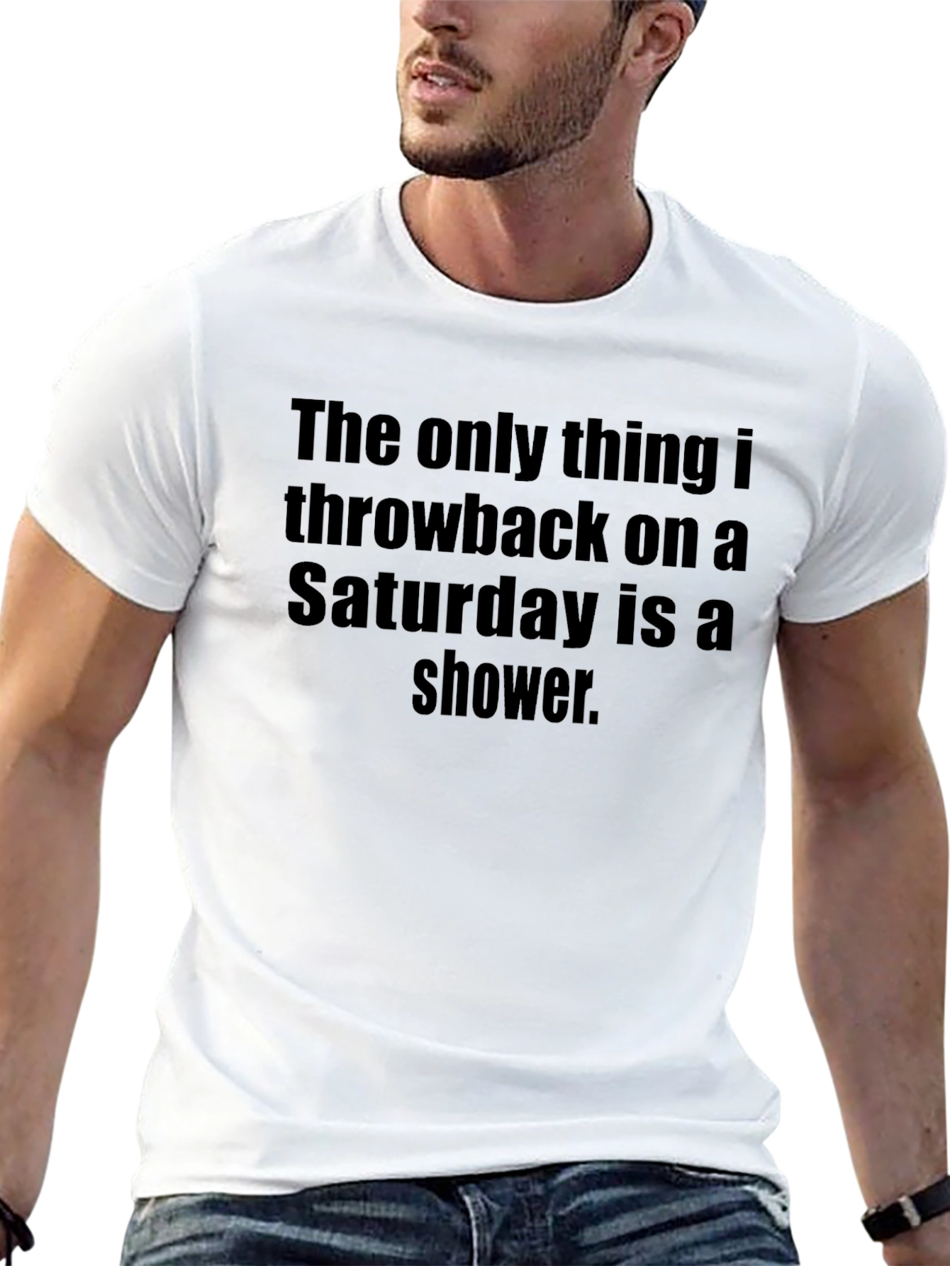 Funny Saturday Shower Graphic Tee