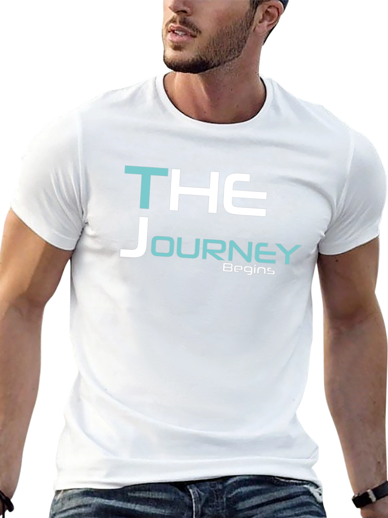 The Journey Begins Graphic Tee - Black
