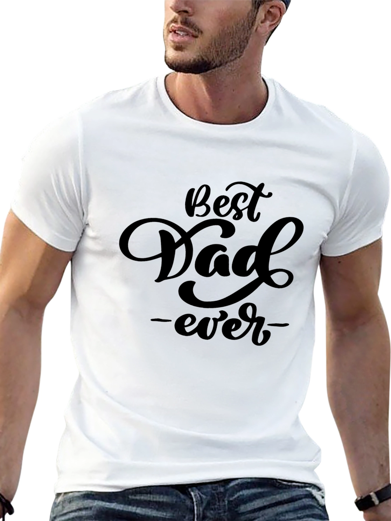 Best Dad Ever Black T-Shirt - Fathers Day Gift