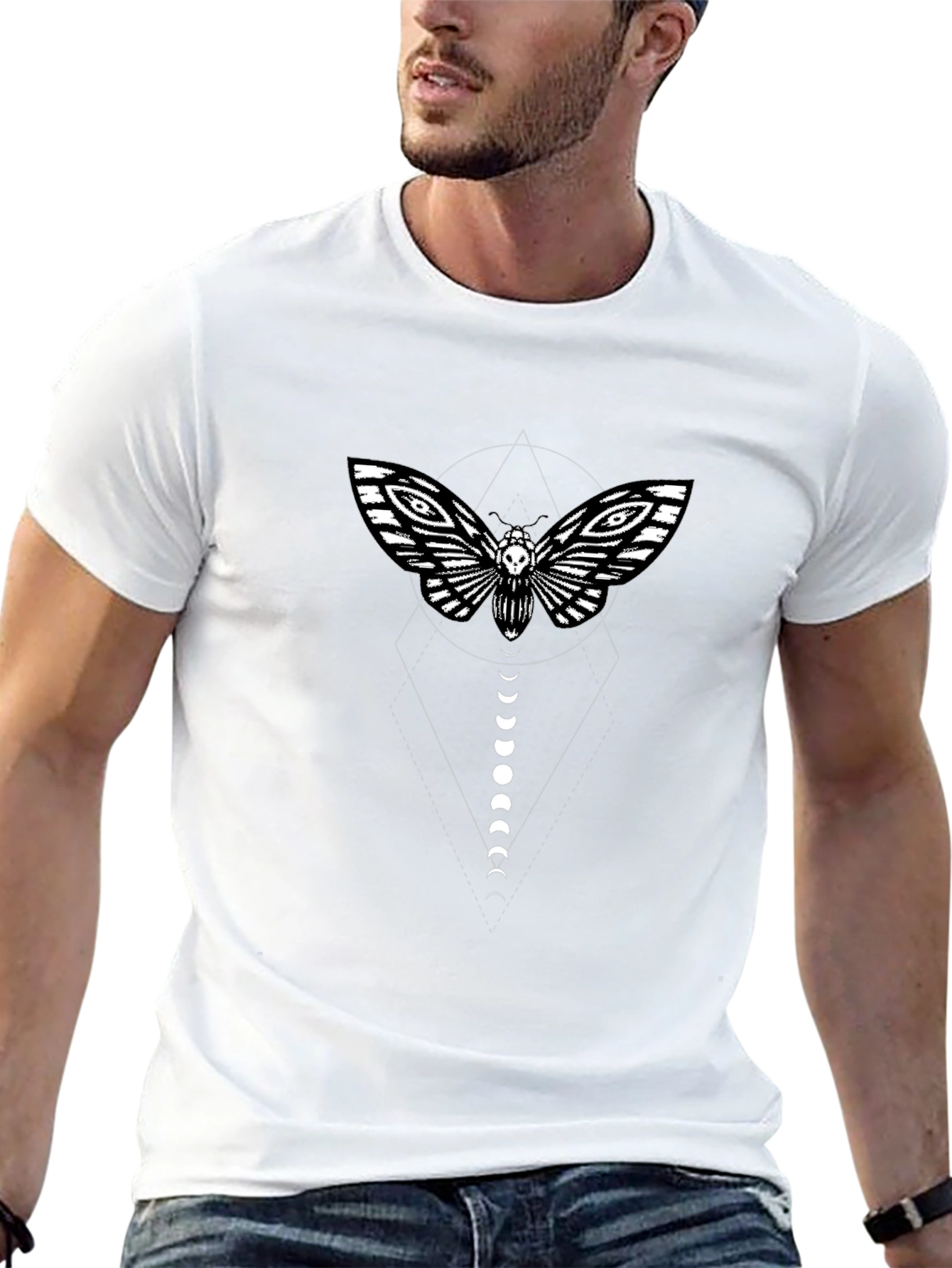 Moth & Moon Phases Graphic Tee
