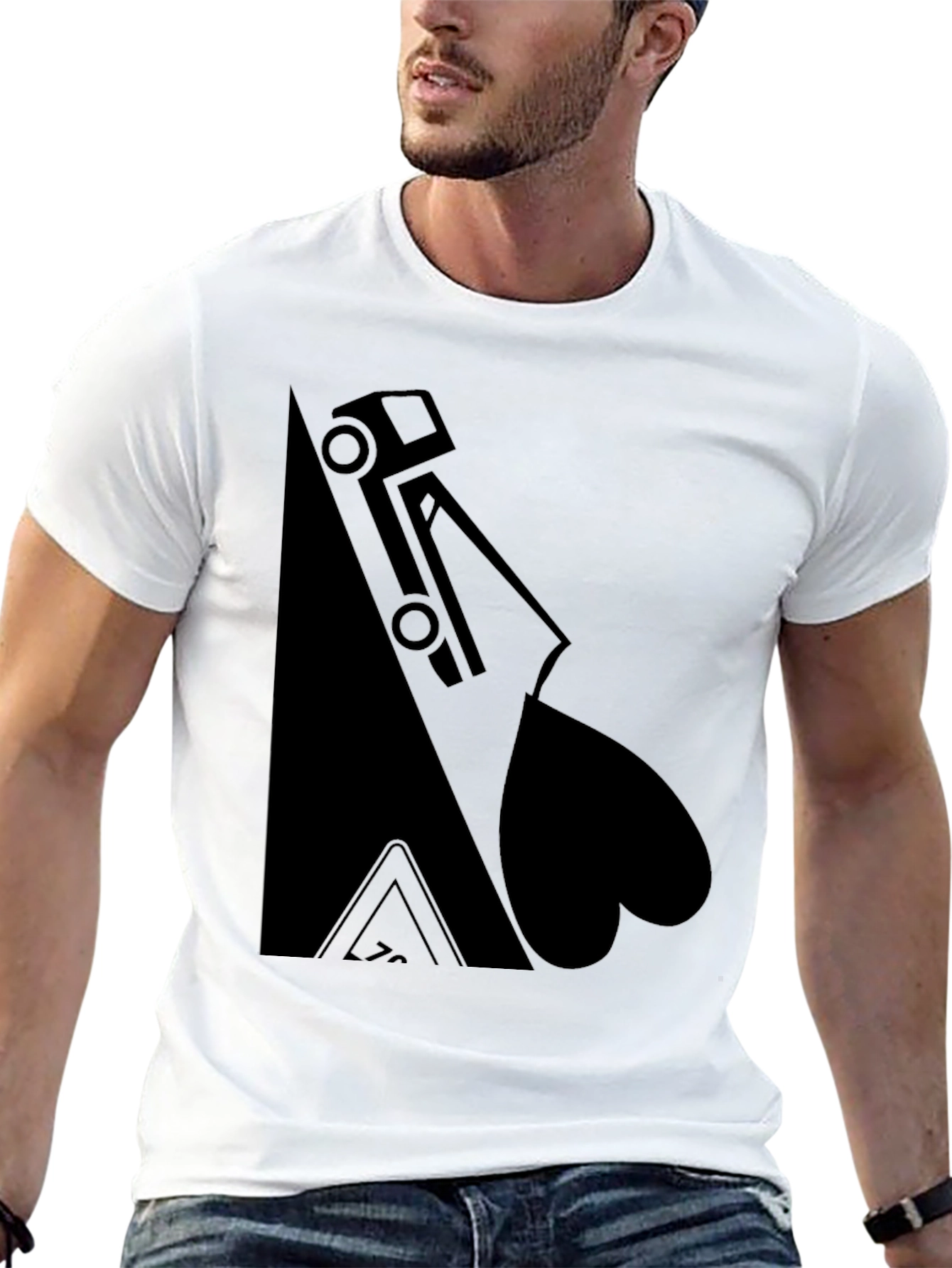 Truck & Heart Black T-Shirt