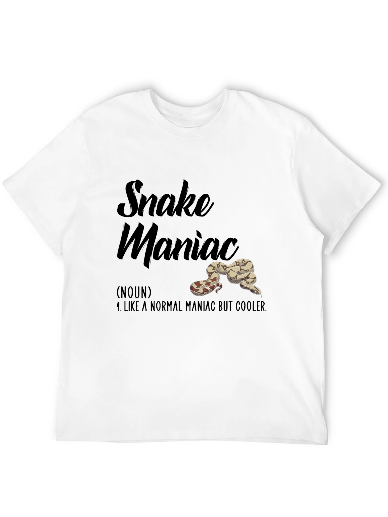Snake Maniac Graphic Tee - Unique Reptile Lovers Gift