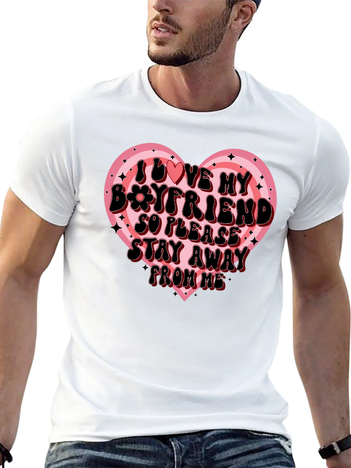 I Love My Boyfriend Graphic Tee