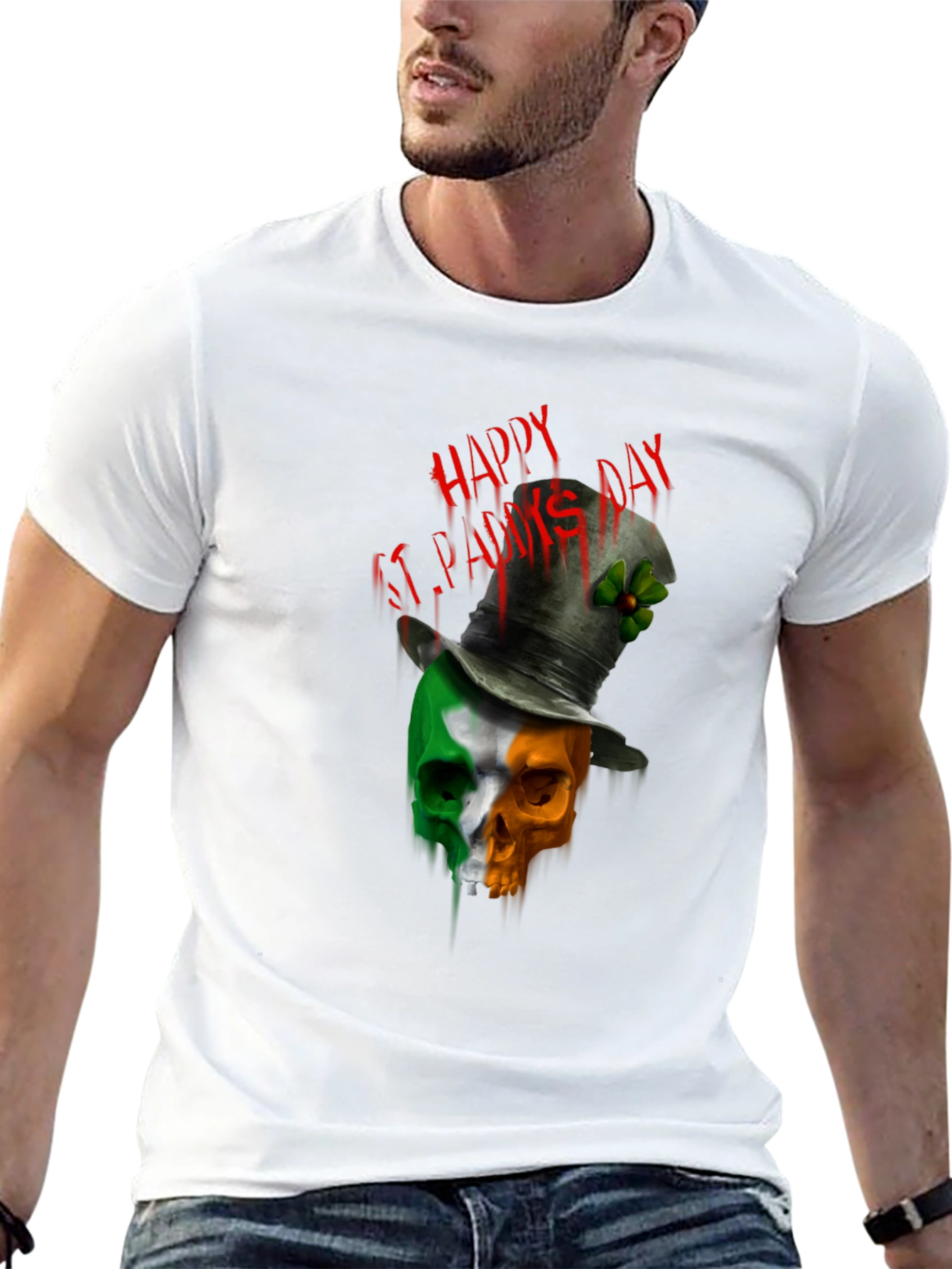 St. Patricks Day Skull T-Shirt