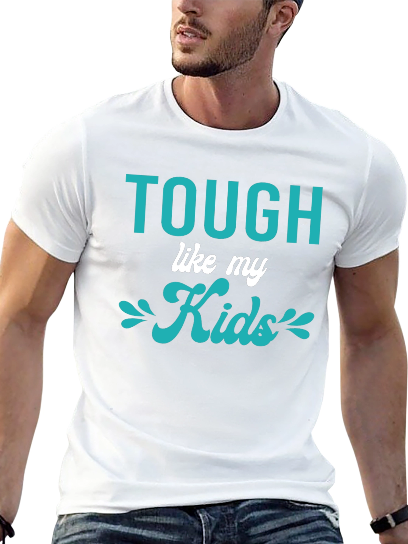 Tough Like My Kids Graphic T-Shirt - Black